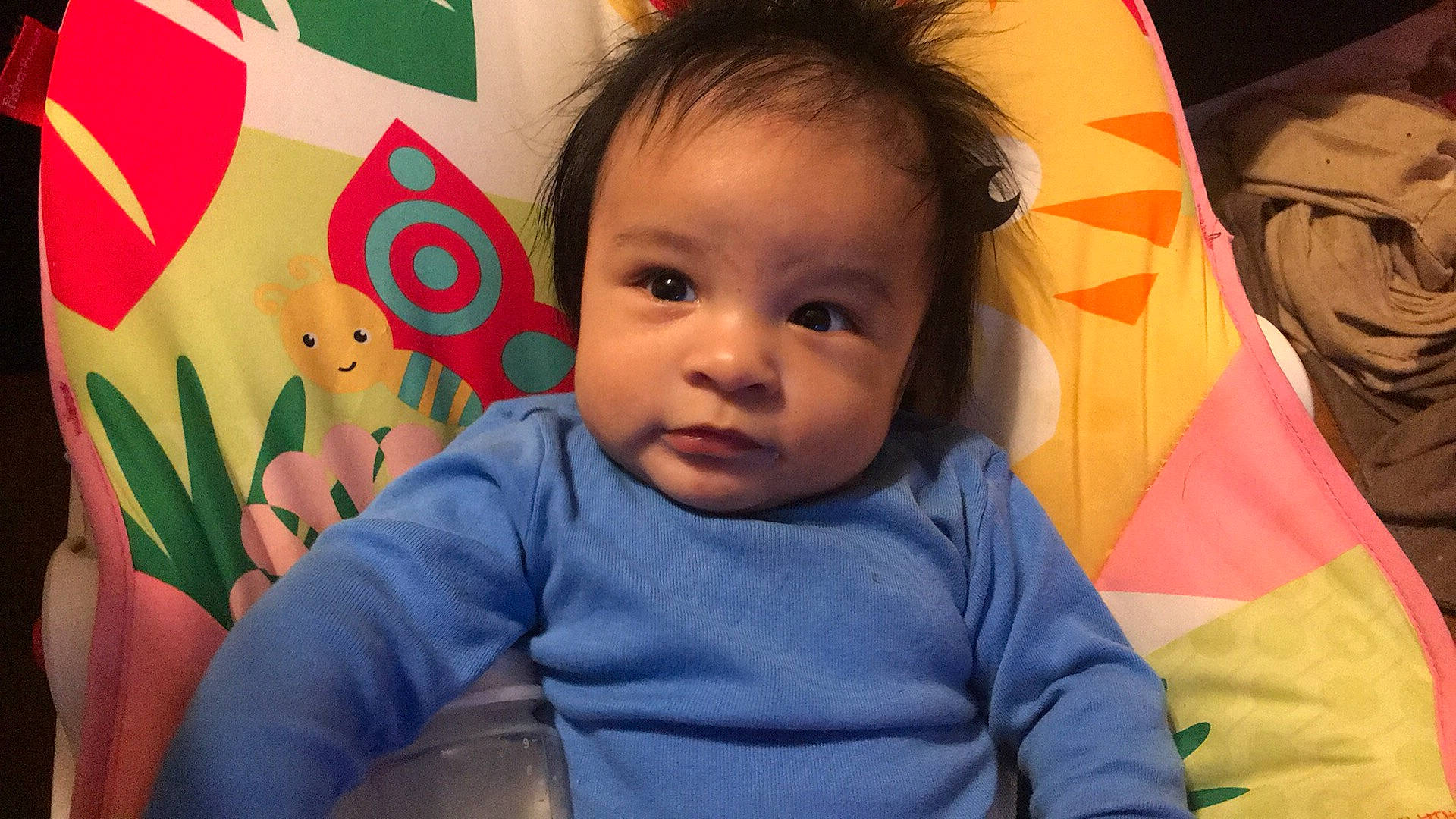 Nicolas joined the competition — help win amazing prizes! baby, baby_toddler_clothing, cheek, child, chin, close_up, comfort, eyebrow, facial_expression, fun, hairstyle, happy, human, iris, leisure, mouth, nose, person, skin, smile