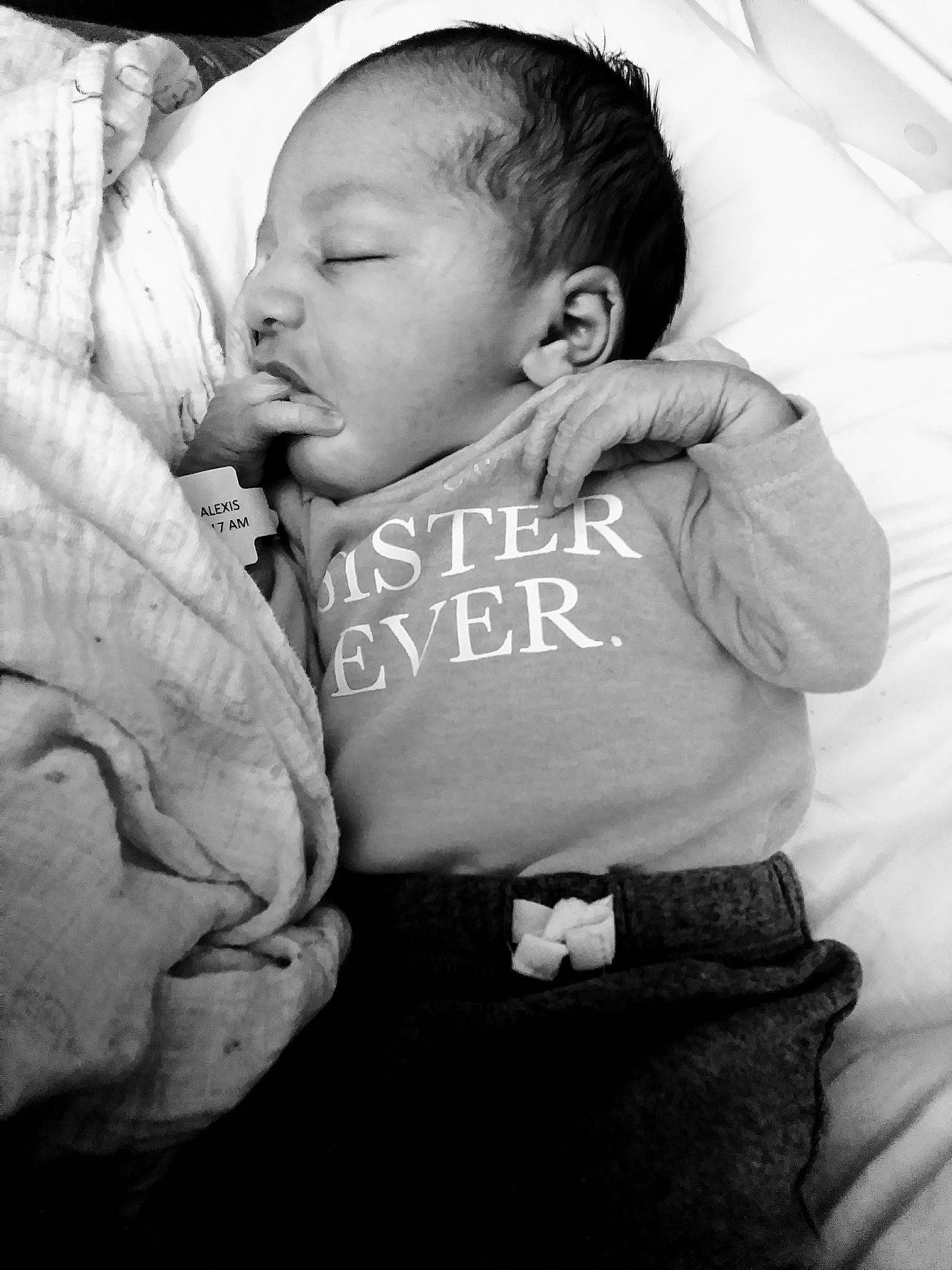 Calista joined the competition — help win amazing prizes! arm, baby, black, black_and_white, cheek, child, eye, forehead, human, interaction, monochrome, monochrome_photography, nap, people, person, photograph, skin, sleep, snapshot, toddler