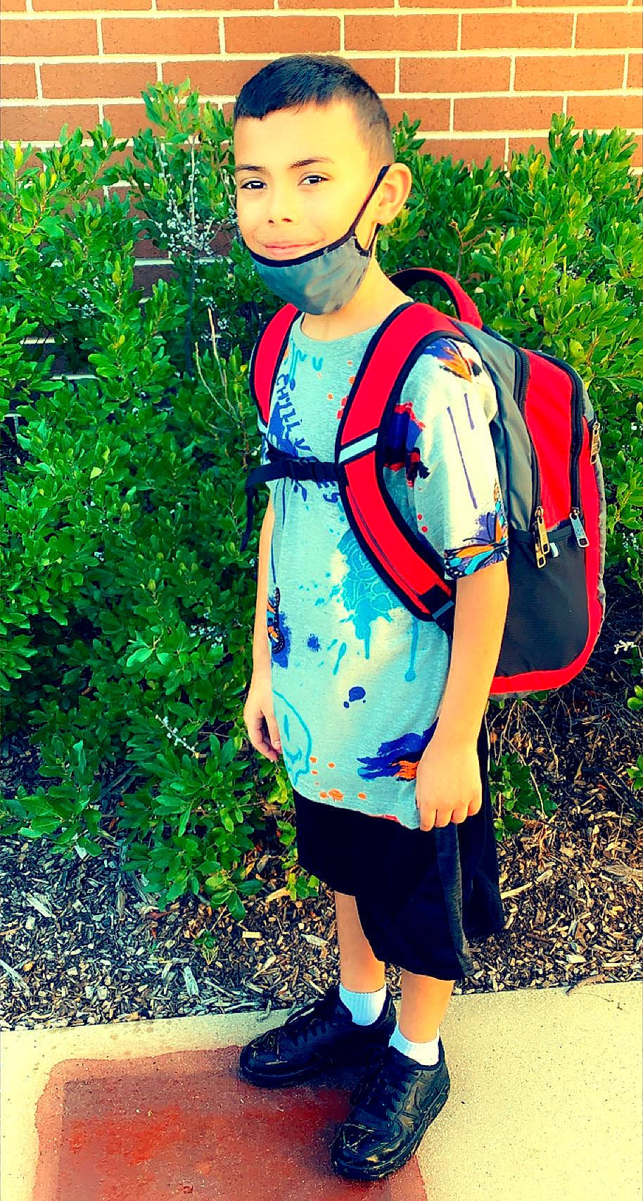 Tristian joined the competition — help win amazing prizes! azure, bag, cool, electric_blue, fashion_design, green, headgear, luggage_and_bags, outerwear, people_in_nature, person, photograph, plant, shoe, sleeve, sportswear, standing, street_fashion, waist, white