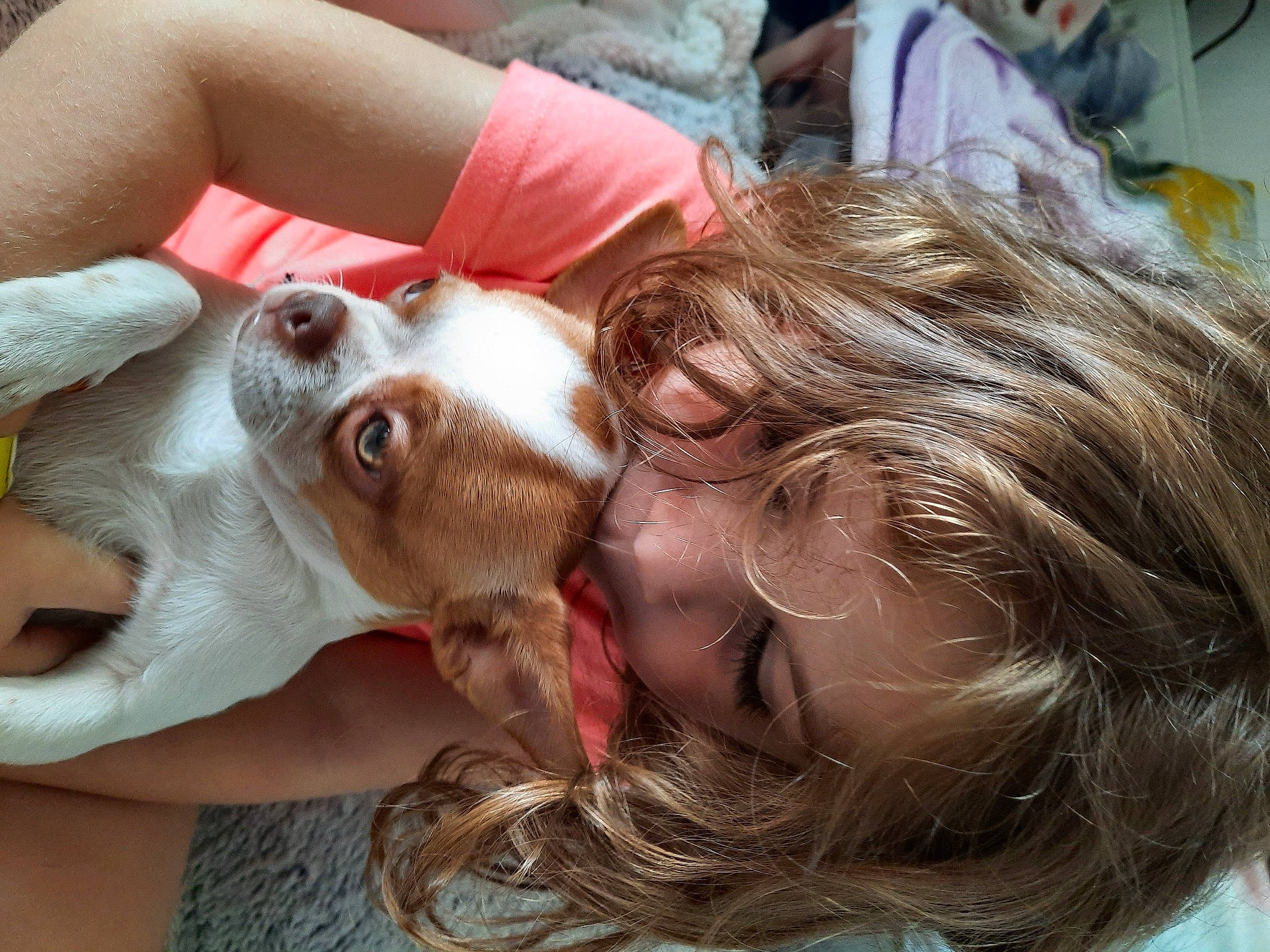 Ashley participe au concours pour gagner de l'argent avec cette photo : canidae, carnivore, companion_dog, dog, dog_breed, ear, eyelash, fawn, finger, fur, gesture, hand, happy, human_leg, mouth, nail, skin, snout, thigh, throat