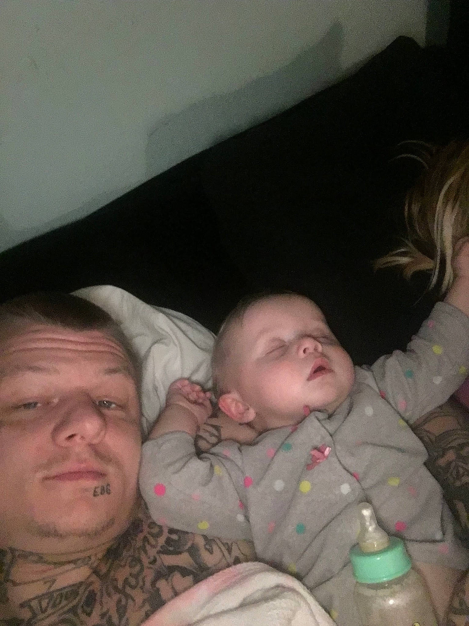 Kayleigh joined the competition — help win amazing prizes! baby, bottle, cheek, child, comfort, couch, ear, eye, eyebrow, face, fun, head, iris, mouth, nose, person, plastic_bottle, sitting, skin, toddler