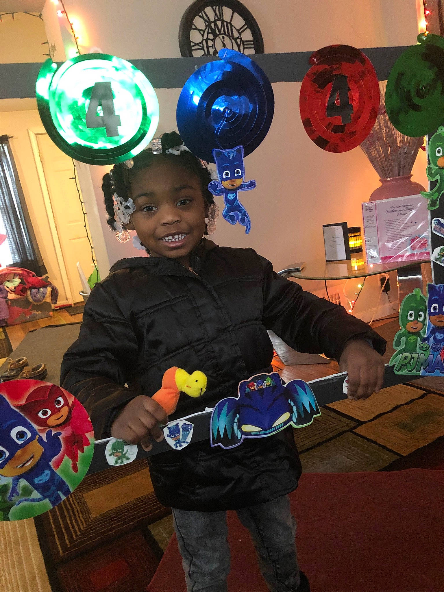 Mallorie joined the competition — help win amazing prizes! balloon, child, joy, party, party_supply, person, play, room, toddler