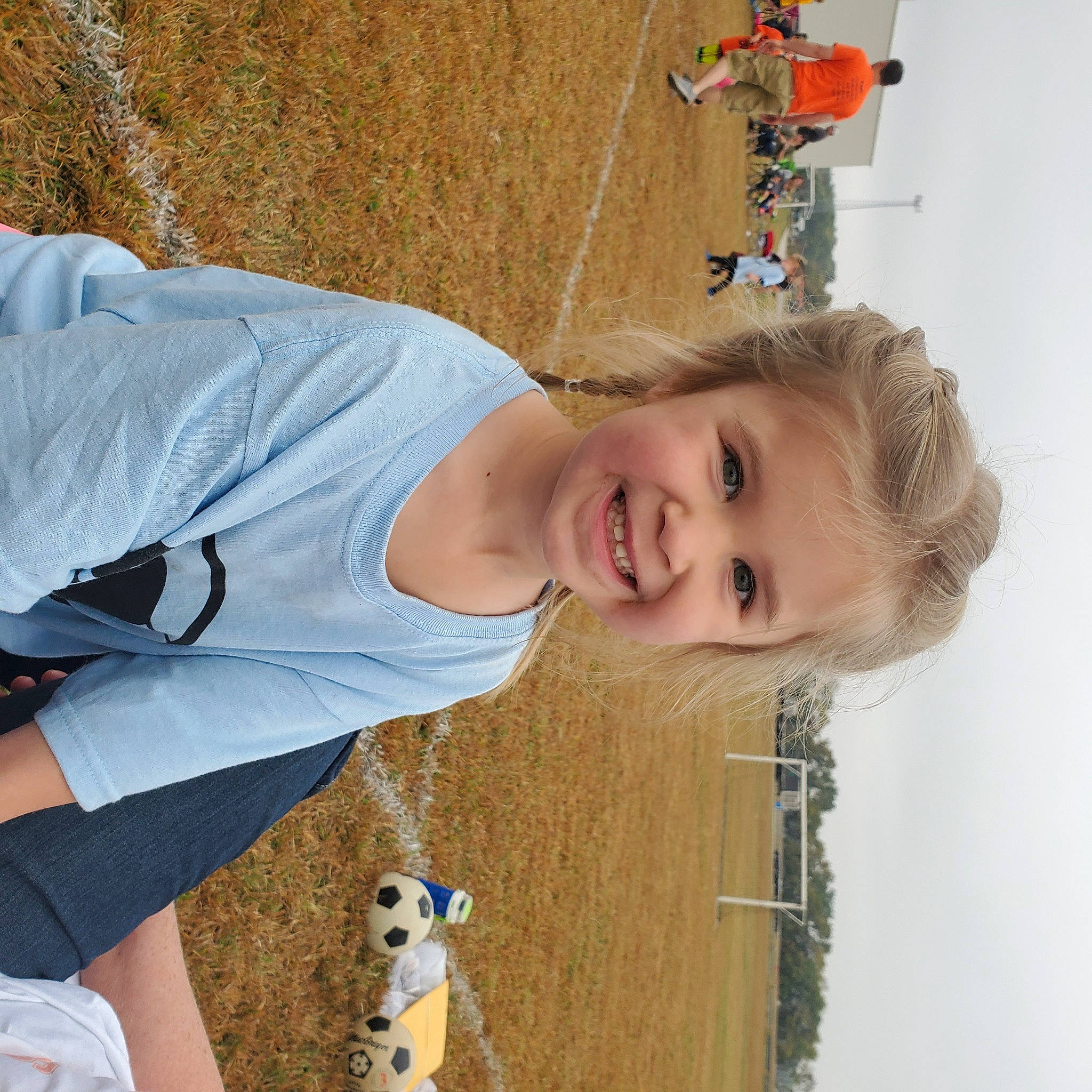 Jayde joined the competition — help win amazing prizes! child, electric_blue, fun, grass, happy, joy, leisure, person, recreation, sky, smile, soil, t_shirt, toddler, tree, water