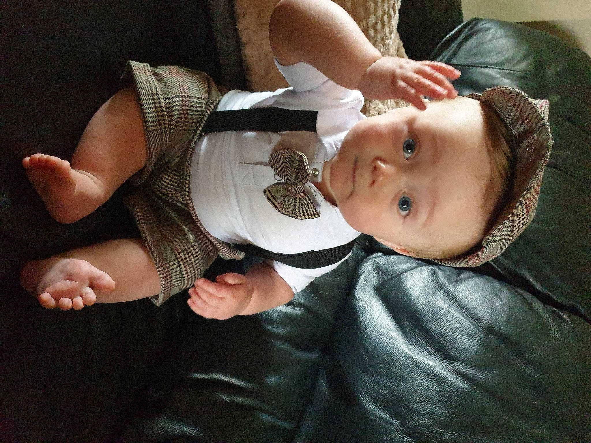 Dalton-lee joined the competition — help win amazing prizes! baby, black_hair, cheek, child, comfort, elbow, eye, eyewear, fashion_accessory, flash_photography, fun, gesture, happy, hat, mouth, nail, person, sitting, skin, sun_hat