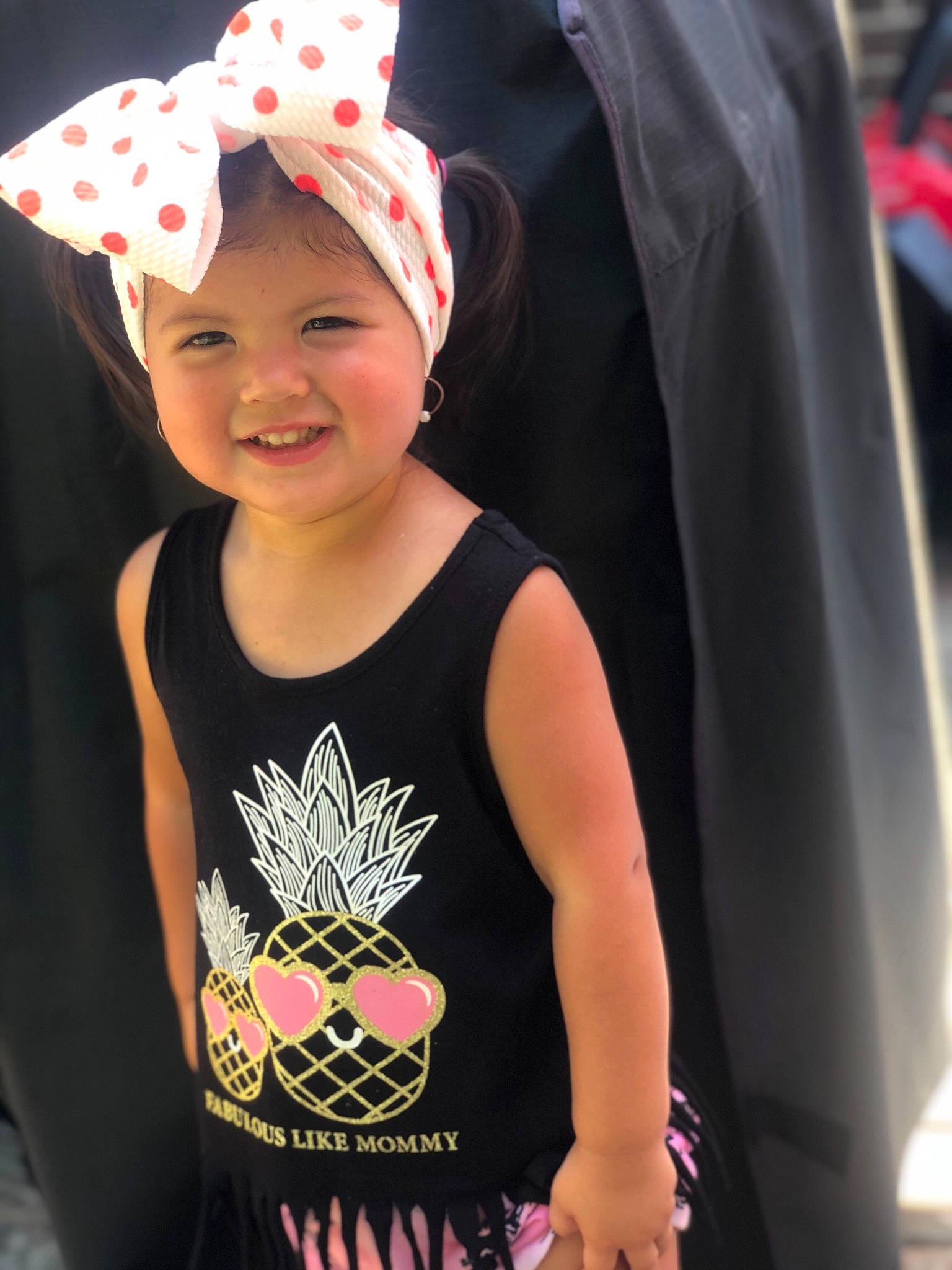 Raina joined the competition — help win amazing prizes! baby_toddler_clothing, cap, child, clothing, costume, costume_accessory, ear, fashion_accessory, hat, headgear, headwear, joy, outerwear, pattern, person, pink, sleeve, smile, t_shirt, toddler