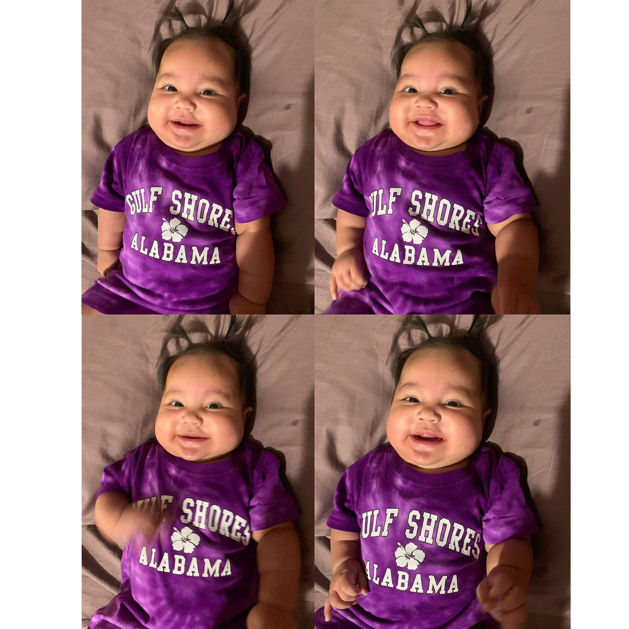 Henley joined the competition — help win amazing prizes! arm, baby_toddler_clothing, clothing, cool, face, facial_expression, gesture, happy, human, neck, outerwear, person, photograph, pink, product, purple, sleeve, smile, t_shirt, violet