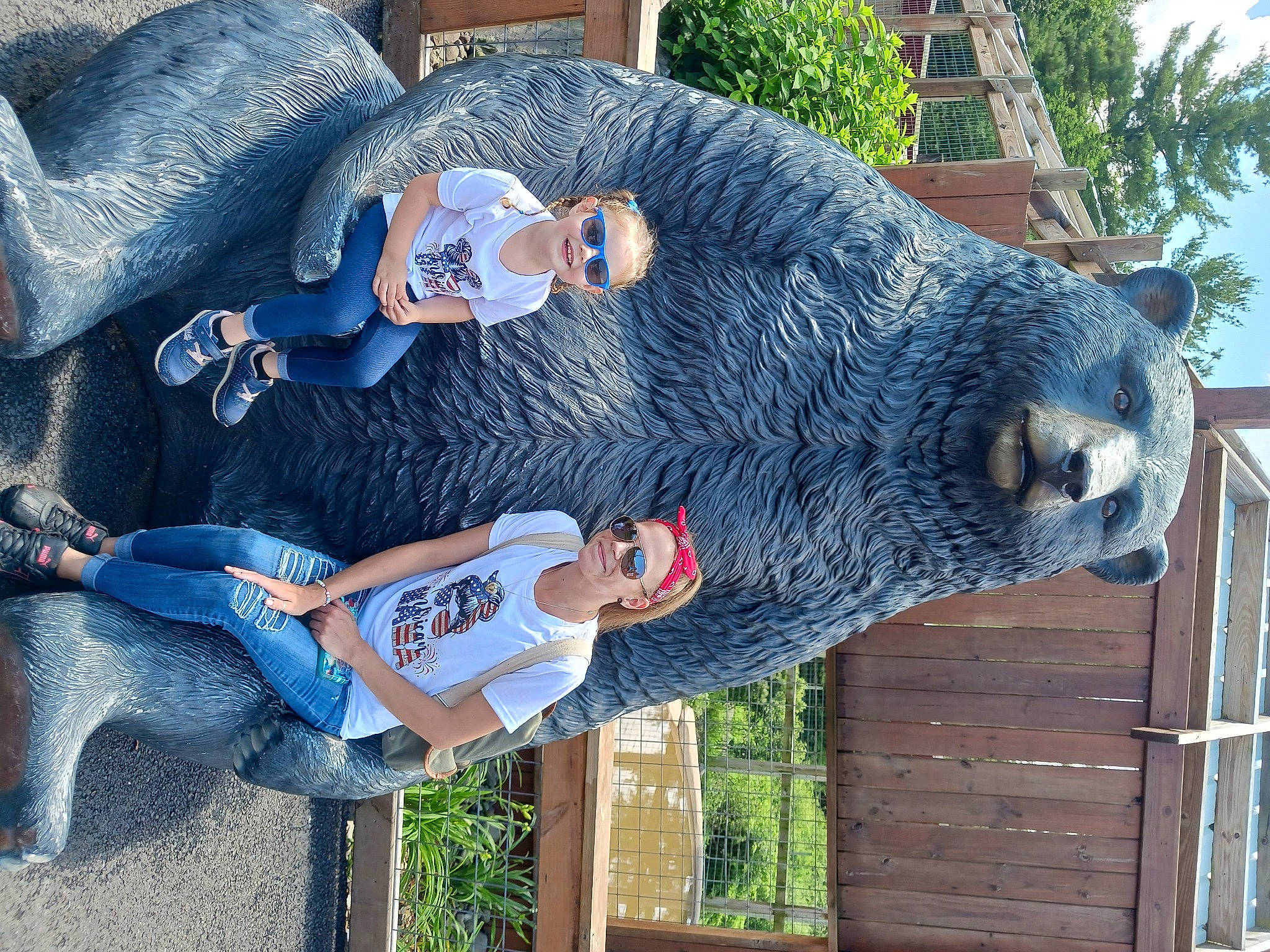 Callie joined the competition — help win amazing prizes! american_black_bear, art, electric_blue, elephant, fun, headwear, joy, lawn_ornament, leisure, person, plant, sculpture, terrestrial_animal, tree, wood, working_animal