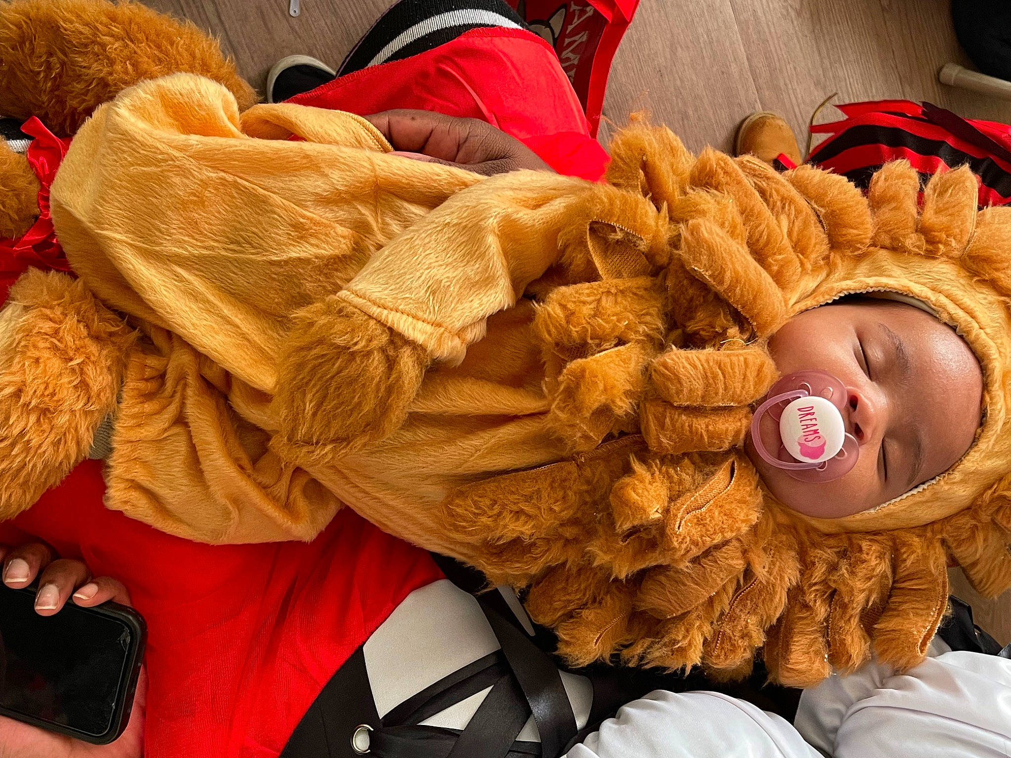 Asha joined the competition — help win amazing prizes! baby, baby_products, baby_sleeping, car_seat, child, comfort, doll, fur, hair_coloring, linens, nail, orange, person, plush, red, stuffed_toy, thread, thumb, toddler, toy