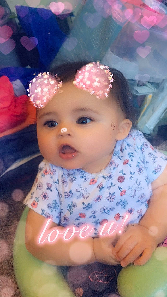 Lilia is registered to the contest to win money with this photo: baby, baby_toddler_clothing, cheek, child, fashion_accessory, hair_accessory, head, headband, headgear, person, pink, toddler