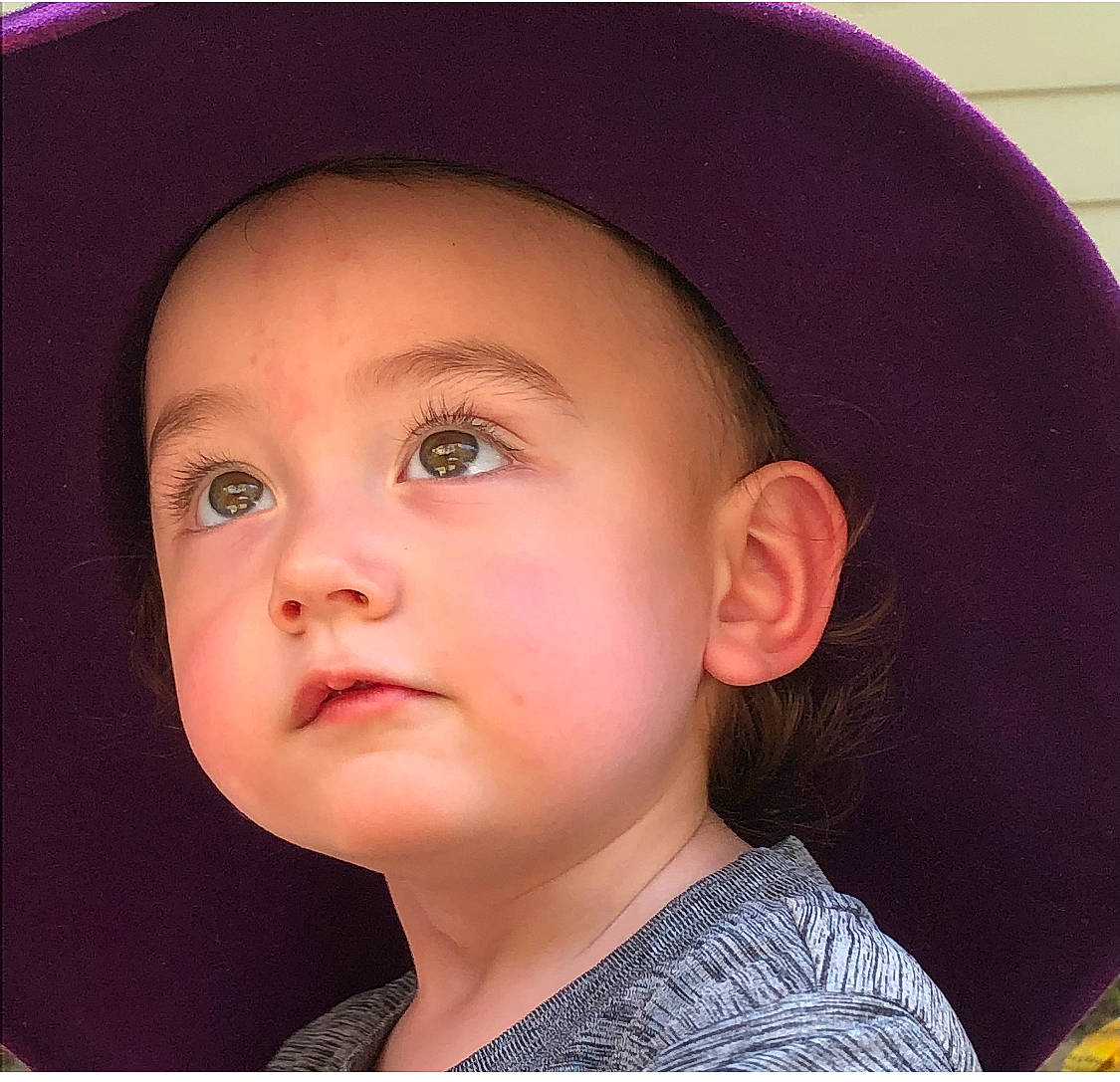 Hunter joined the competition — help win amazing prizes! baby, cap, cheek, child, costume_hat, cowboy_hat, eye, eyebrow, eyelash, fashion_accessory, fedora, flash_photography, hat, headgear, helmet, jaw, lip, nose, person, sun_hat