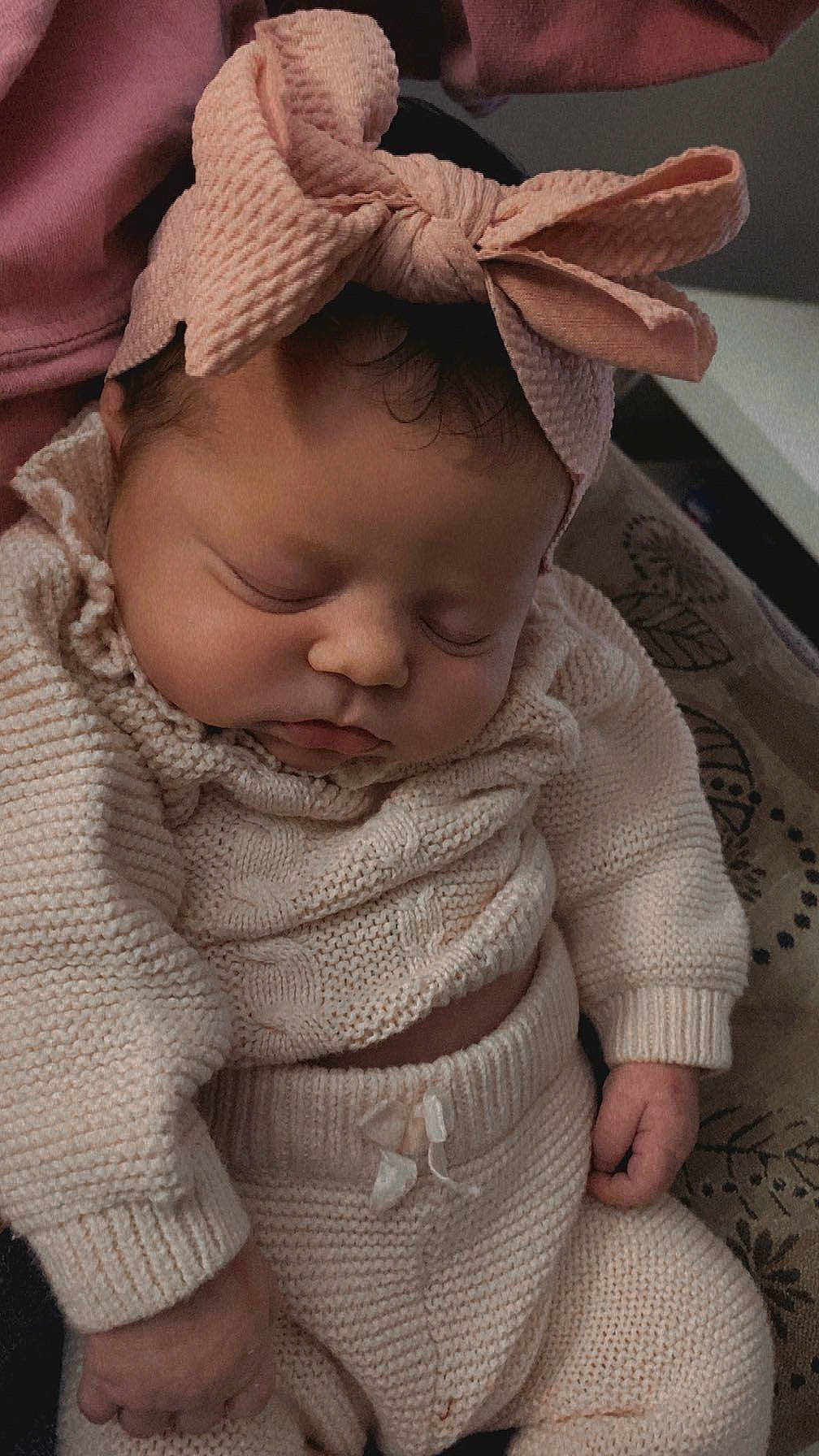 Miley joined the competition — help win amazing prizes! baby, baby_toddler_clothing, cheek, child, chin, comfort, eye, eyebrow, face, head, headgear, human_body, iris, lip, neck, nose, person, skin, sleeve, textile