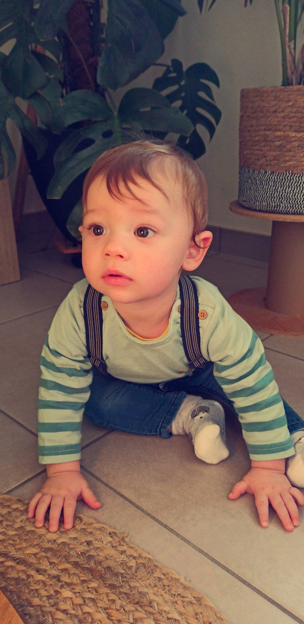 Swann a rejoint le concours — aidez-le/la à gagner de superbes lots ! arm, baby, baby_toddler_clothing, cheek, chin, cool, facial_expression, finger, floor, flooring, hairstyle, hand, head, iris, mouth, nose, person, skin, sleeve, standing