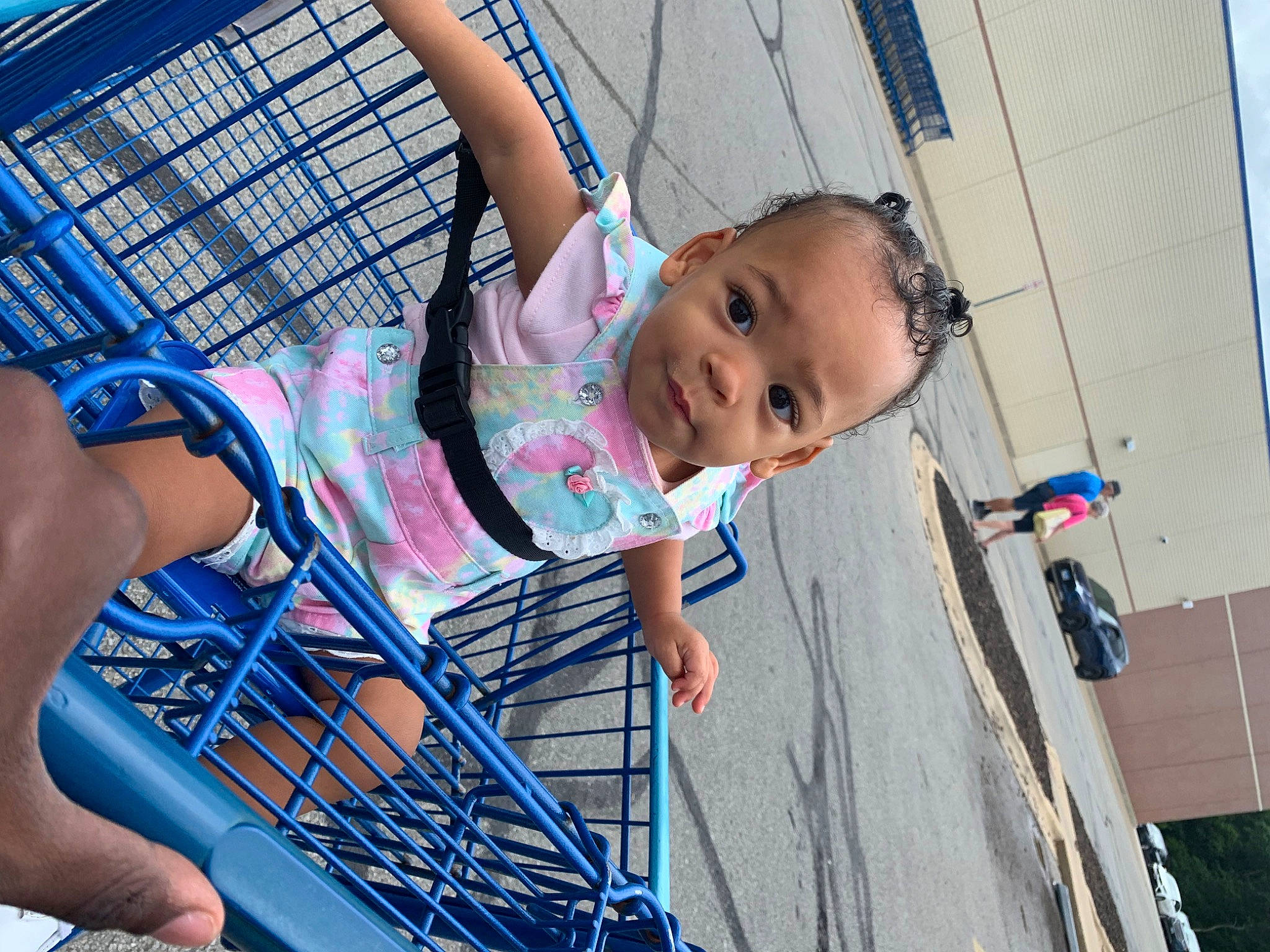 Zolah joined the competition — help win amazing prizes! azure, blue, child, city, daytime, electric_blue, fun, happy, human_settlement, leisure, outdoor_play_equipment, pattern, person, pink, playground, recreation, summer, swing, toddler, tree