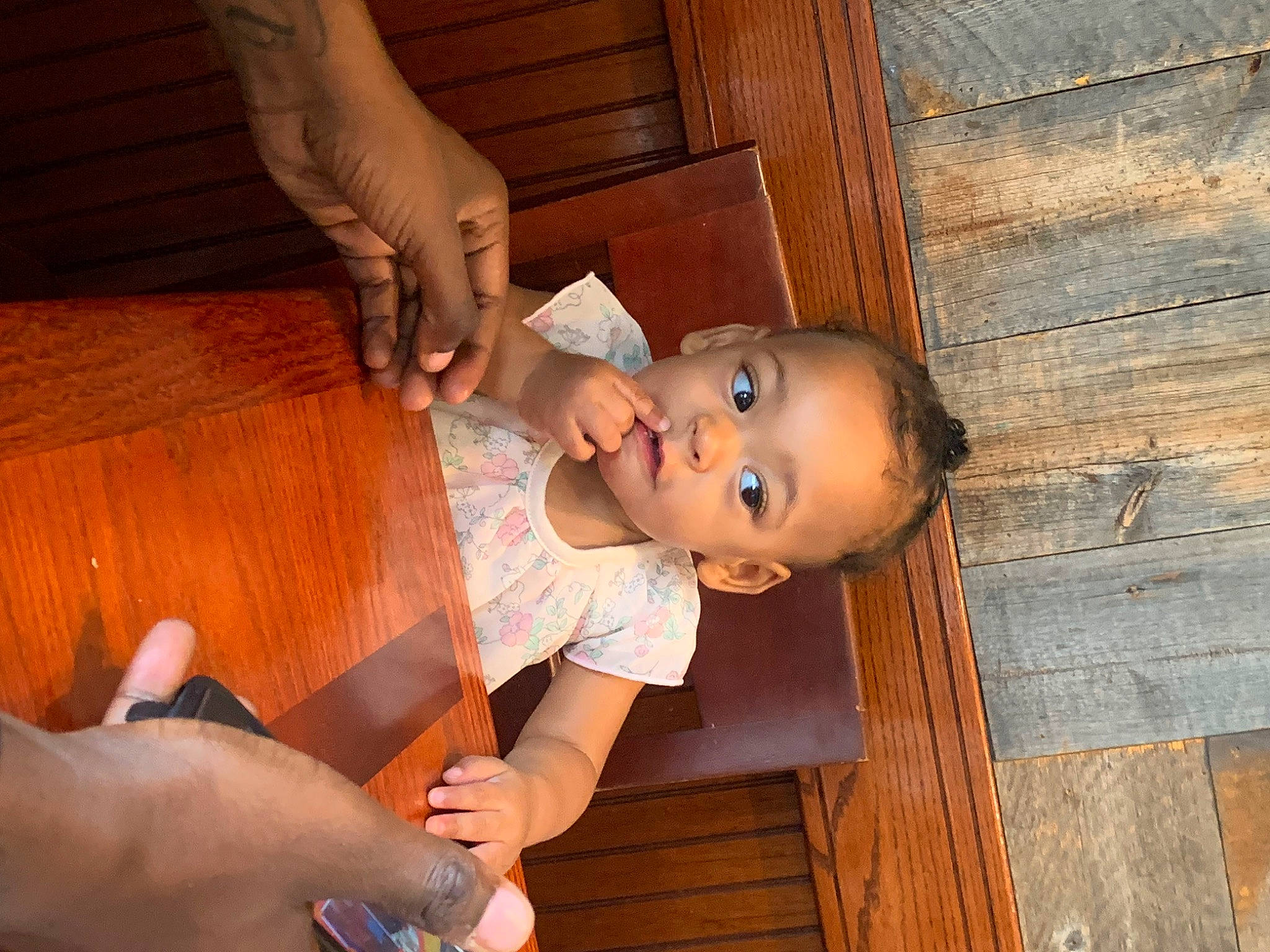 Zolah joined the competition — help win amazing prizes! baby, baby_toddler_clothing, cheek, child, finger, flooring, fun, gesture, happy, hardwood, mouth, nose, person, sitting, smile, thumb, toddler, varnish, wood, wood_stain