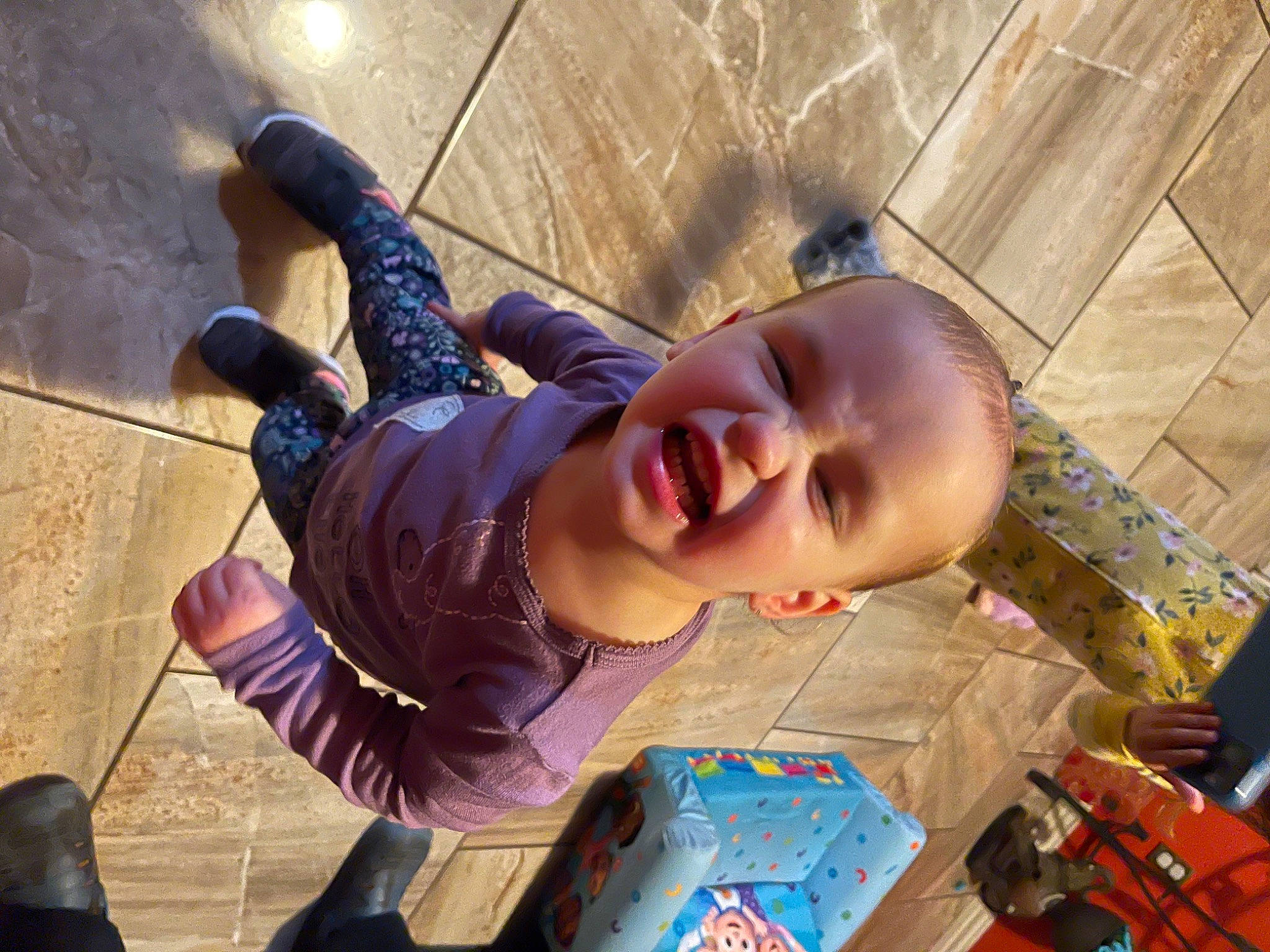 Sofia joined the competition — help win amazing prizes! baby, baby_products, child, electric_blue, fun, happy, laugh, leisure, person, play, recreation, sitting, smile, toddler, tree