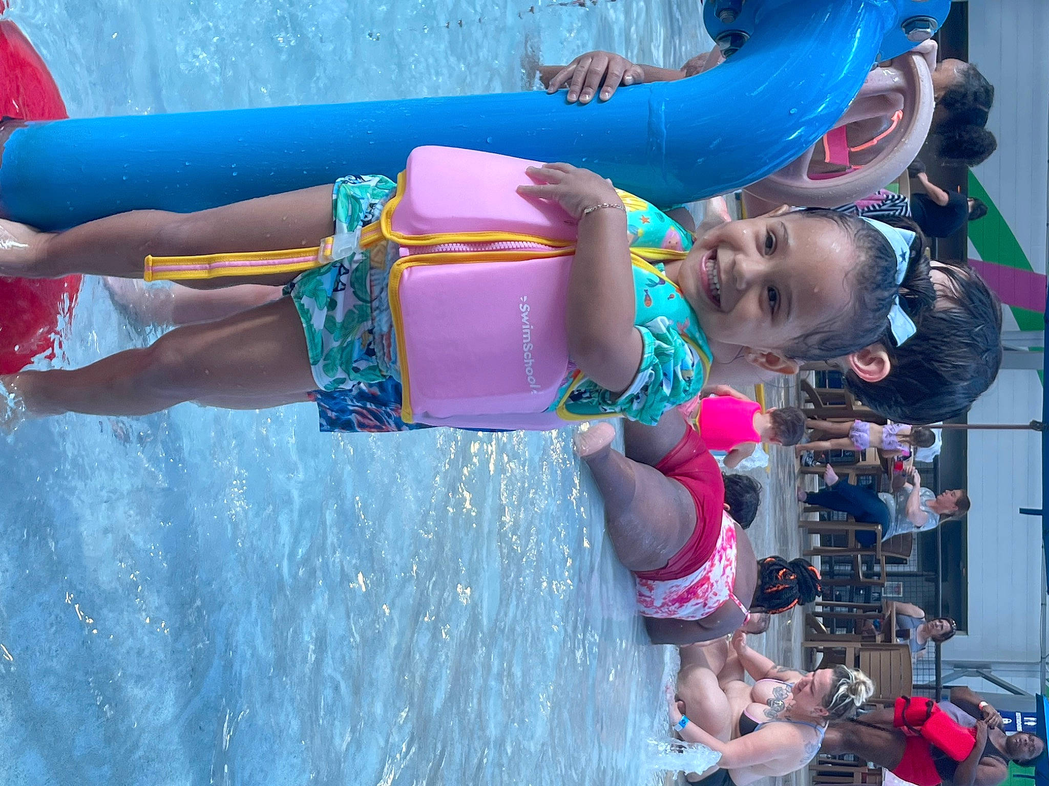 Sarahi joined the competition — help win amazing prizes! child, costume, electric_blue, event, festival, fun, happy, hat, human_leg, leisure, person, pink, public_event, recreation, shorts, smile, thigh, toddler, tourism, vacation