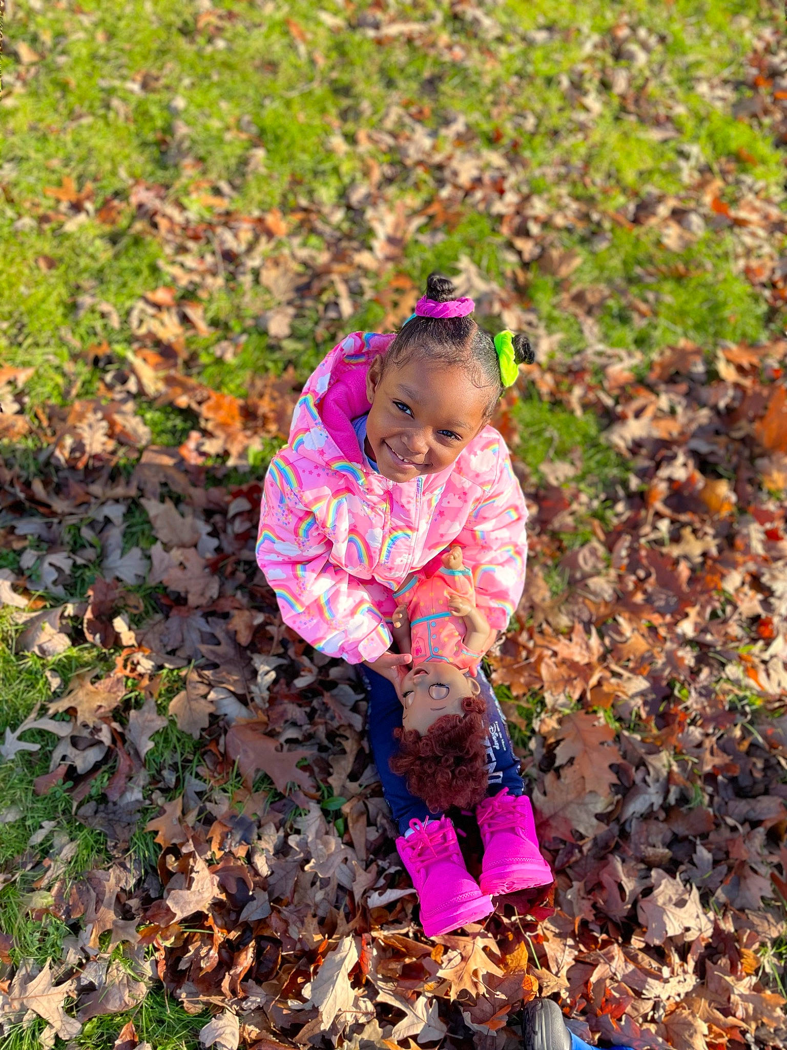 Nia is registered to the contest to win money with this photo: autumn, baby, baby_toddler_clothing, child, deciduous, forest, grass, happy, hat, joy, landscape, leaf, magenta, people_in_nature, person, plant, recreation, soil, tints_and_shades, toddler