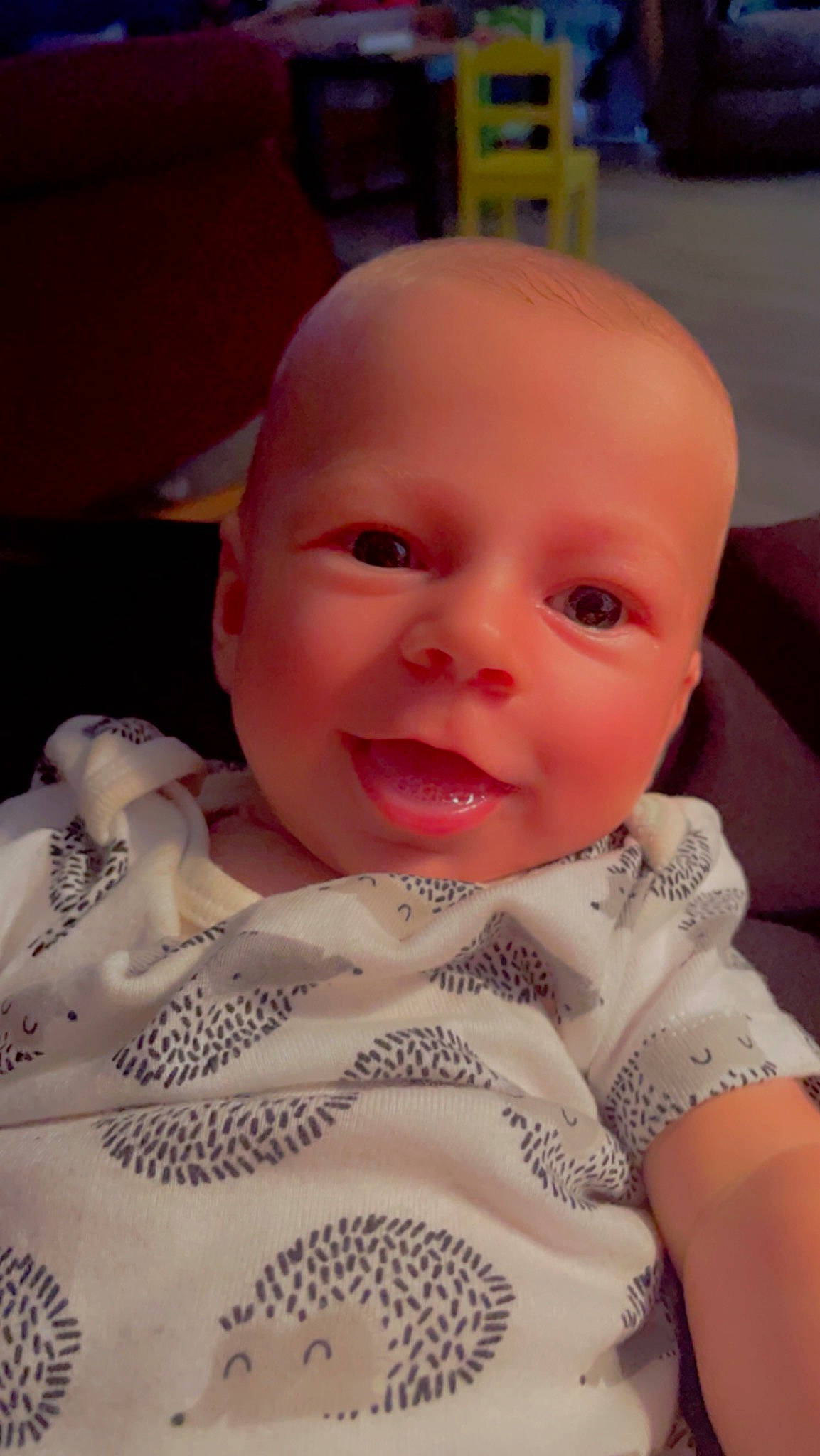 Waylon is registered to the contest to win money with this photo: baby, baby_laughing, baby_toddler_clothing, cheek, child, comfort, happy, iris, linens, lip, mouth, nail, nose, pattern, person, pink, skin, sleeve, smile, thumb