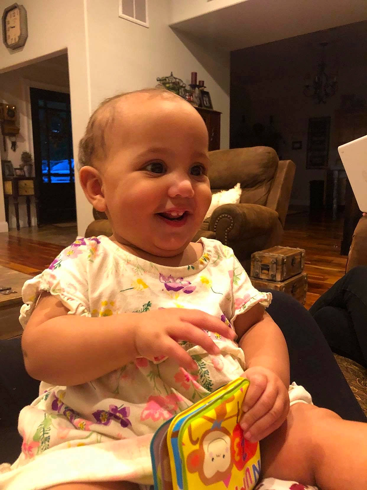 Silver is registered to the contest to win money with this photo: baby, child, food, person, toddler