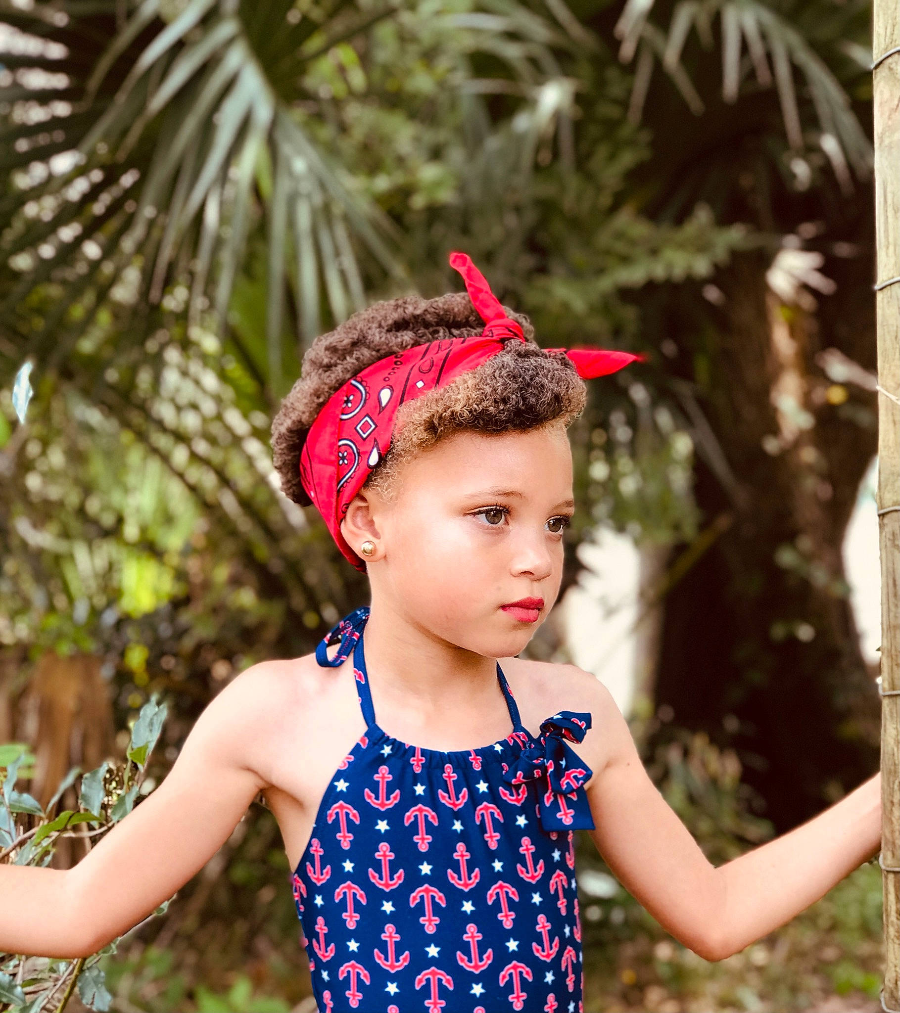Paisley joined the competition — help win amazing prizes! baby_toddler_clothing, beauty, cap, clothing, costume_hat, electric_blue, grass, happy, head, headband, headpiece, headwear, jewellery, leaf, neck, pattern, people_in_nature, person, sleeve, toddler