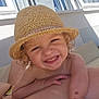 Autumn -Rose is registered to the contest to win money with this photo: arm, building, child, curly_hair, cute, daylight, face, happy, hat, outdoor, person, portrait, relaxing, skin, smile, straw_hat, sunlight, texture, toddler, window