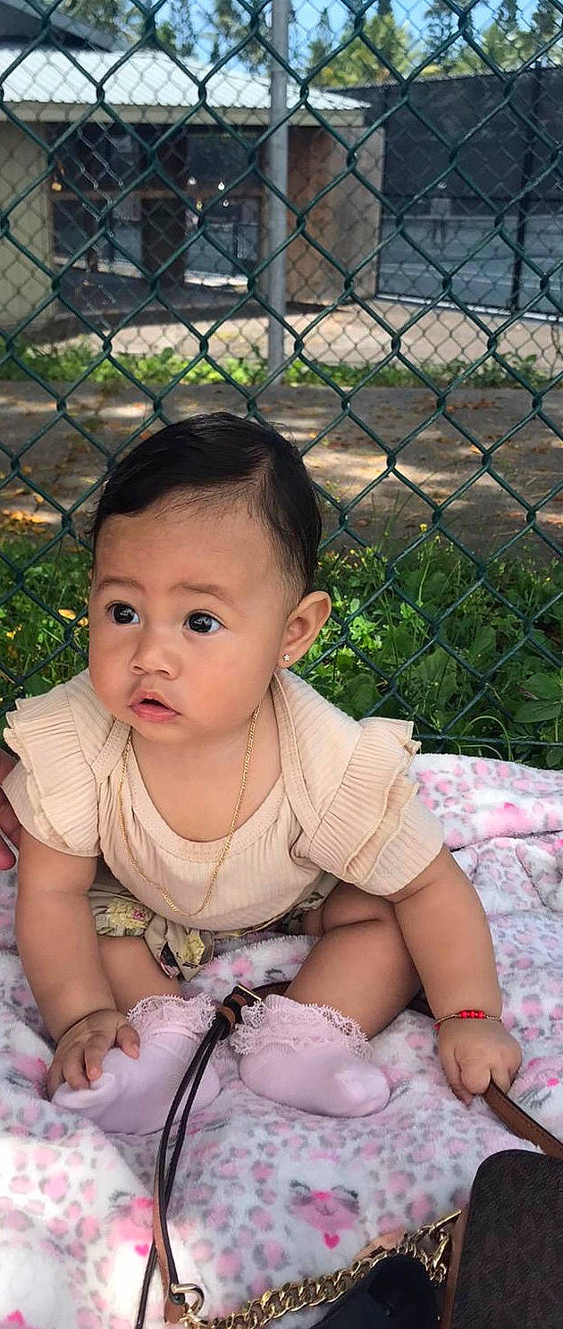 Melanie joined the competition — help win amazing prizes! baby, cheek, child, fawn, person, skin, toddler