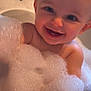 Eadie Rose is registered to the contest to win money with this photo: baby, bath, bubbles, bathtub, child, cute, face, foam, fun, happy, infant, inside, joy, kid, person, playful, smile, water, wet, young