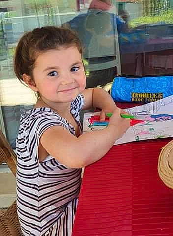 Ilyana participe au concours pour gagner de l'argent avec cette photo : chair, child, elbow, eyelash, facial_expression, fedora, fun, happy, joy, leisure, neck, person, recreation, skin, smile, summer, sun_hat, t_shirt, thigh, thumb