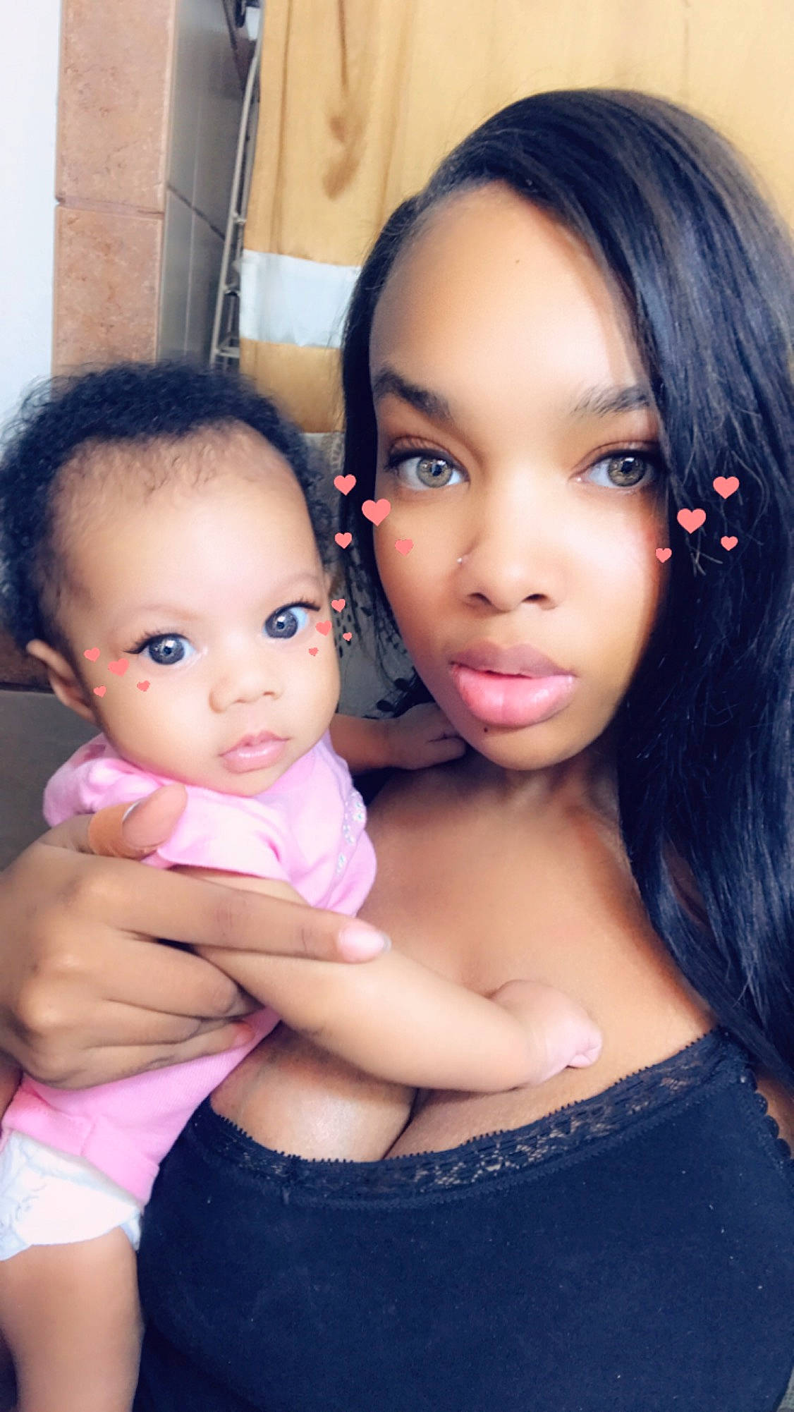 Layla joined the competition — help win amazing prizes! baby, beauty, black_hair, cheek, child, eyebrow, face, forehead, hair, lip, nose, person, photography, selfie, skin, smile, toddler