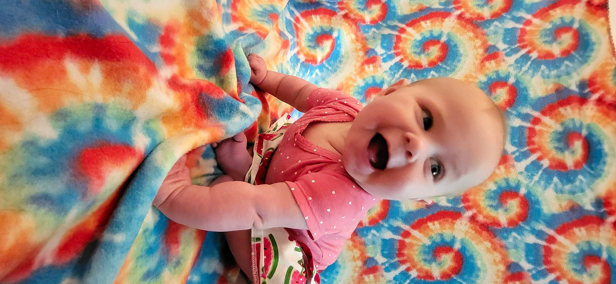 Adaline joined the competition — help win amazing prizes! azure, baby_toddler_clothing, cheek, dress, eye, facial_expression, gesture, hairstyle, hand, happy, head, human, human_body, leaf, lip, mouth, nose, orange, person, skin