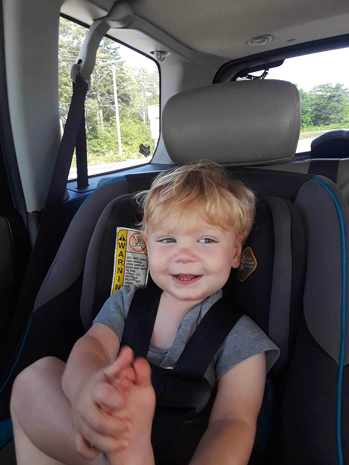 Ej joined the competition — help win amazing prizes! car, car_seat, child, city_car, day, driving, family_car, fun, girl, joy, luxury_vehicle, mid_size_car, motor_vehicle, person, product, sitting, smile, toddler, vehicle, vehicle_door