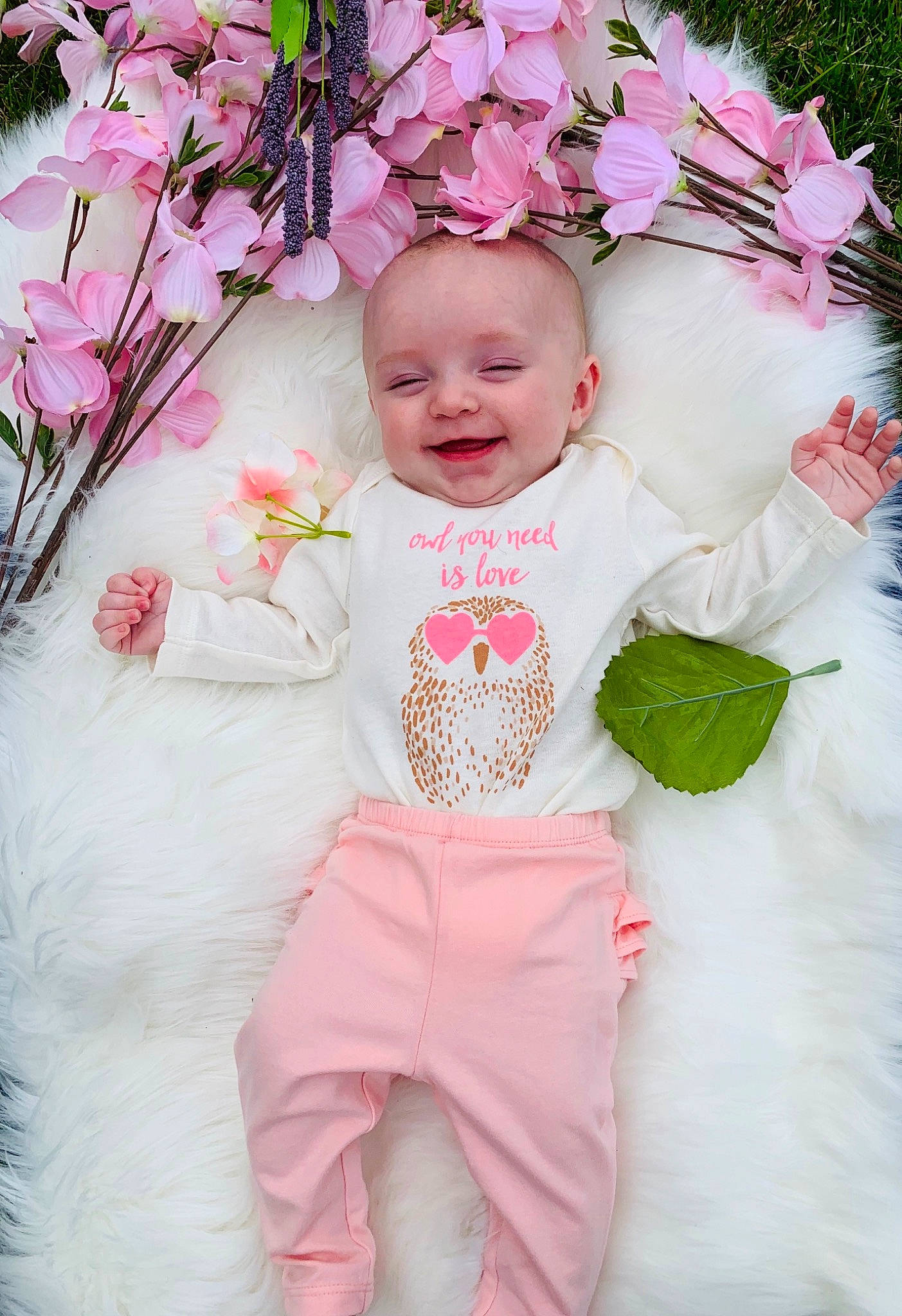 Hailee joined the competition — help win amazing prizes! baby, baby_products, baby_toddler_clothing, child, child_model, costume, fashion_accessory, flower, hair_accessory, headpiece, joy, person, petal, photograph, photography, pink, plant, product, smile, spring