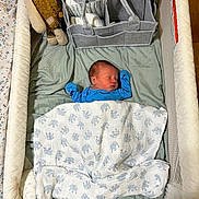 Kohen joined the competition — help win amazing prizes! newborn, baby, sleeping, crib, blanket, elephant_pattern, plush_toy, bunny, diapers, diaper_caddy, nursery, cotton, sleepwear, infant, soft_toys, bed, baby_clothes, peaceful, resting, indoor