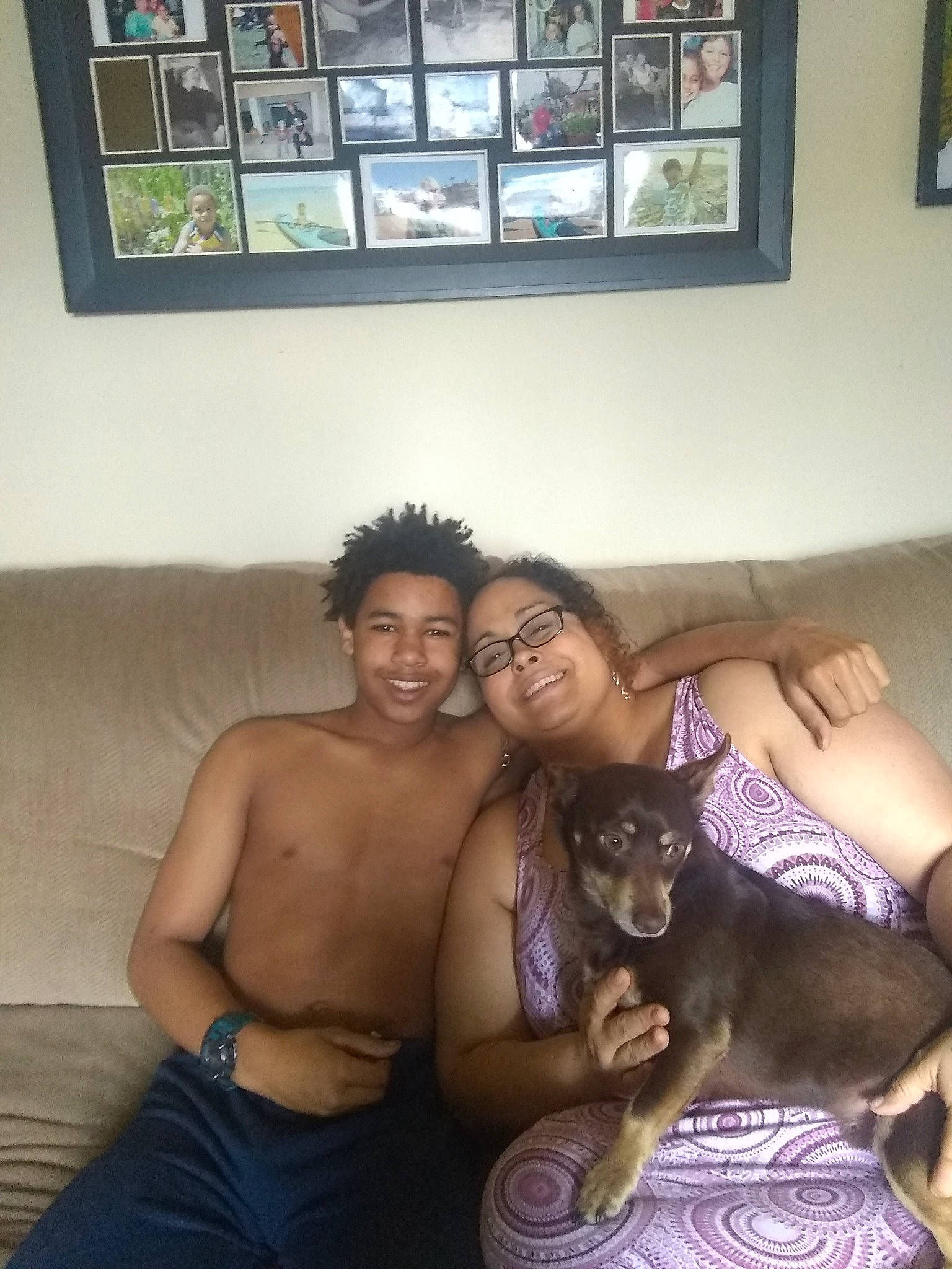 Handsome is registered to the contest to win money with this photo: abdomen, barechested, canidae, chest, fawn, fun, joy, muscle, person, room, selfie, smile, sporting_group, trunk