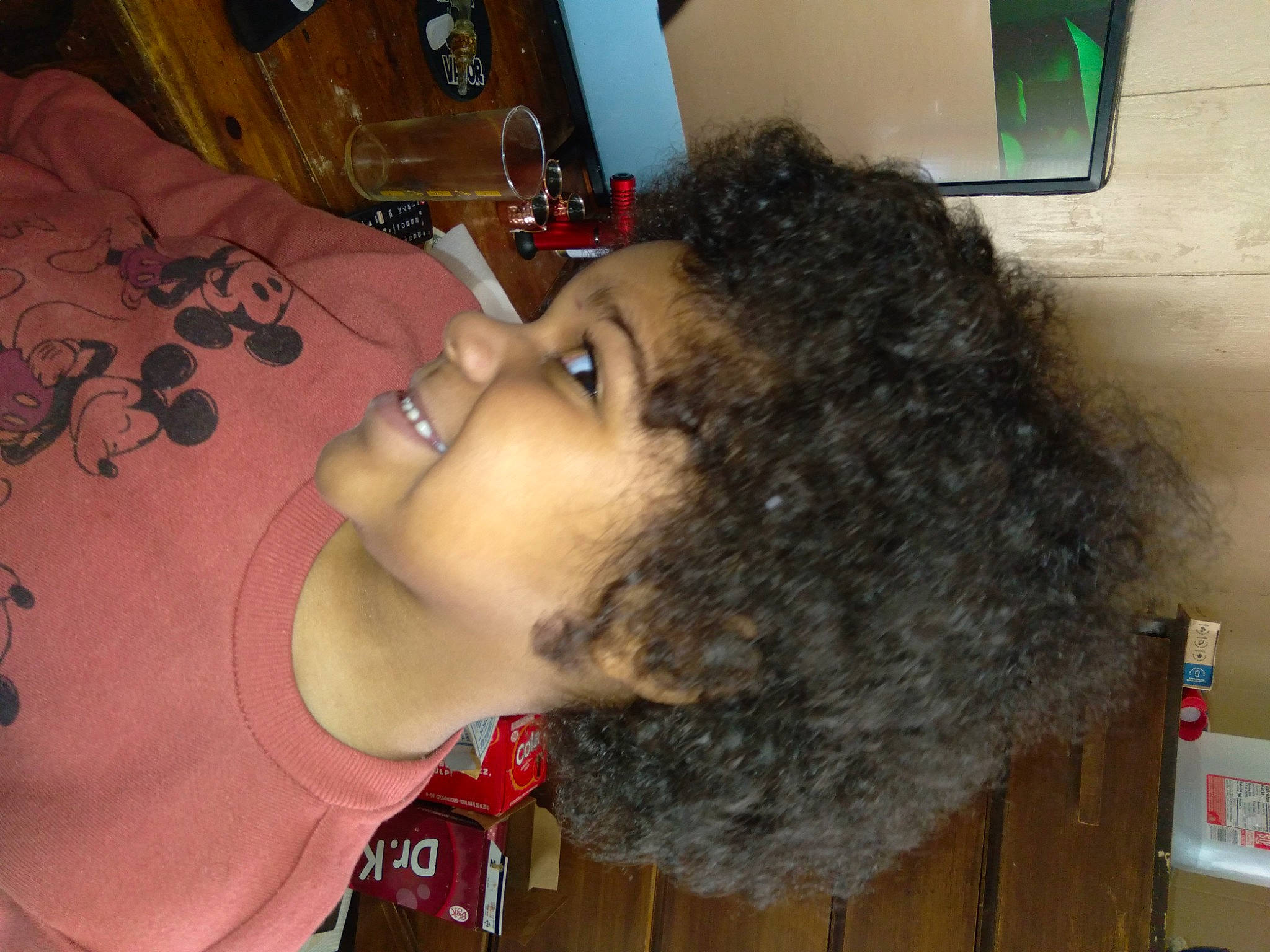 Finnic Blu Norton is registered to the contest to win money with this photo: black_hair, cheek, child, chin, ear, eyebrow, eyelash, face, forehead, fun, fur, fur_clothing, head, joy, lip, mouth, neck, nose, person, skin