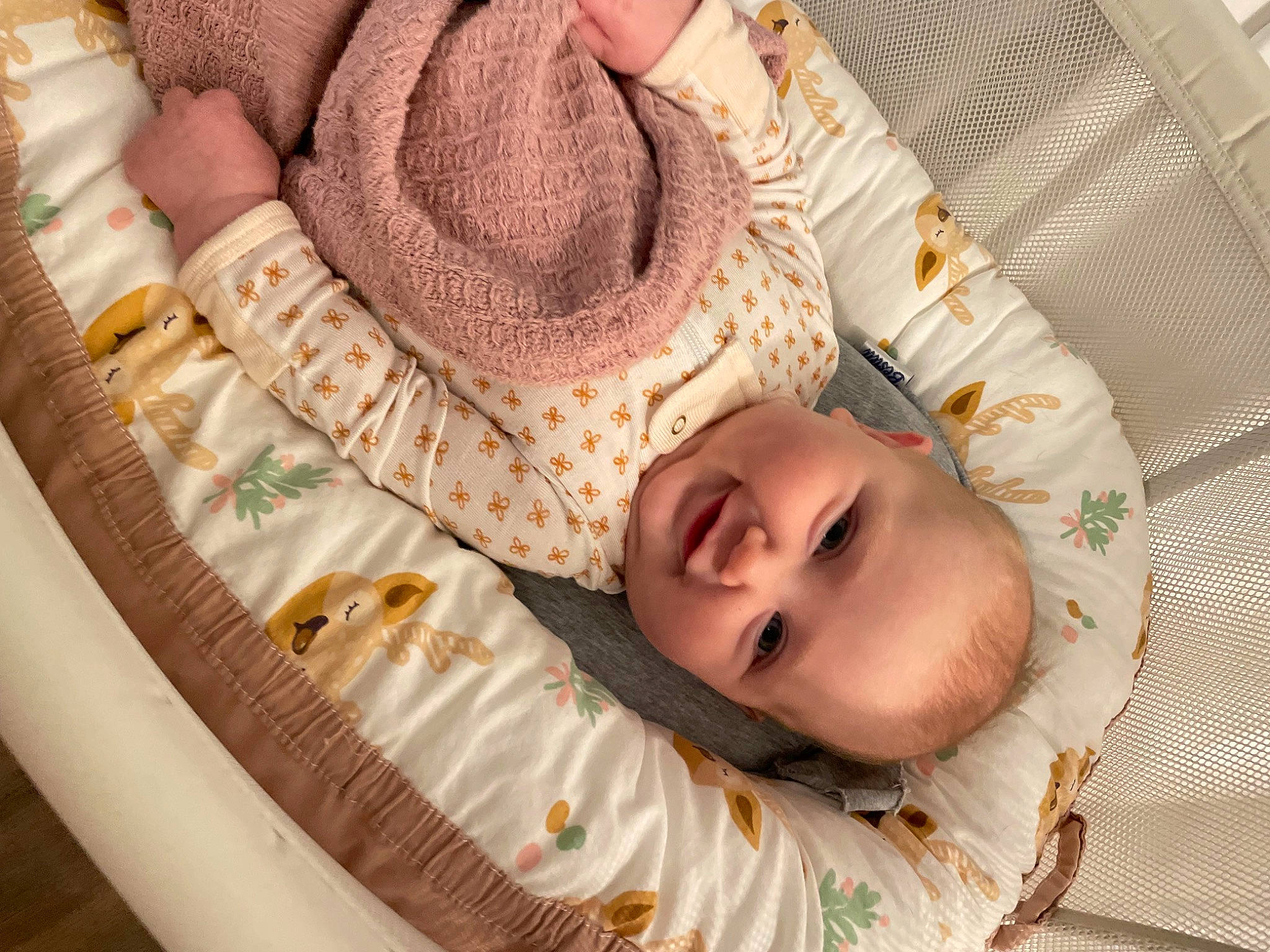 Maelynn is registered to the contest to win money with this photo: baby, baby_safety, baby_toddler_clothing, cheek, comfort, eye, facial_expression, fedora, happy, hat, head, headgear, iris, mouth, person, product, skin, smile, sun_hat, textile