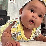 Celeste joined the competition — help win amazing prizes! baby, babycrawling, bodypart, clothing, crawling, face, hat, head, person, photography, portrait, shoulder, sitting