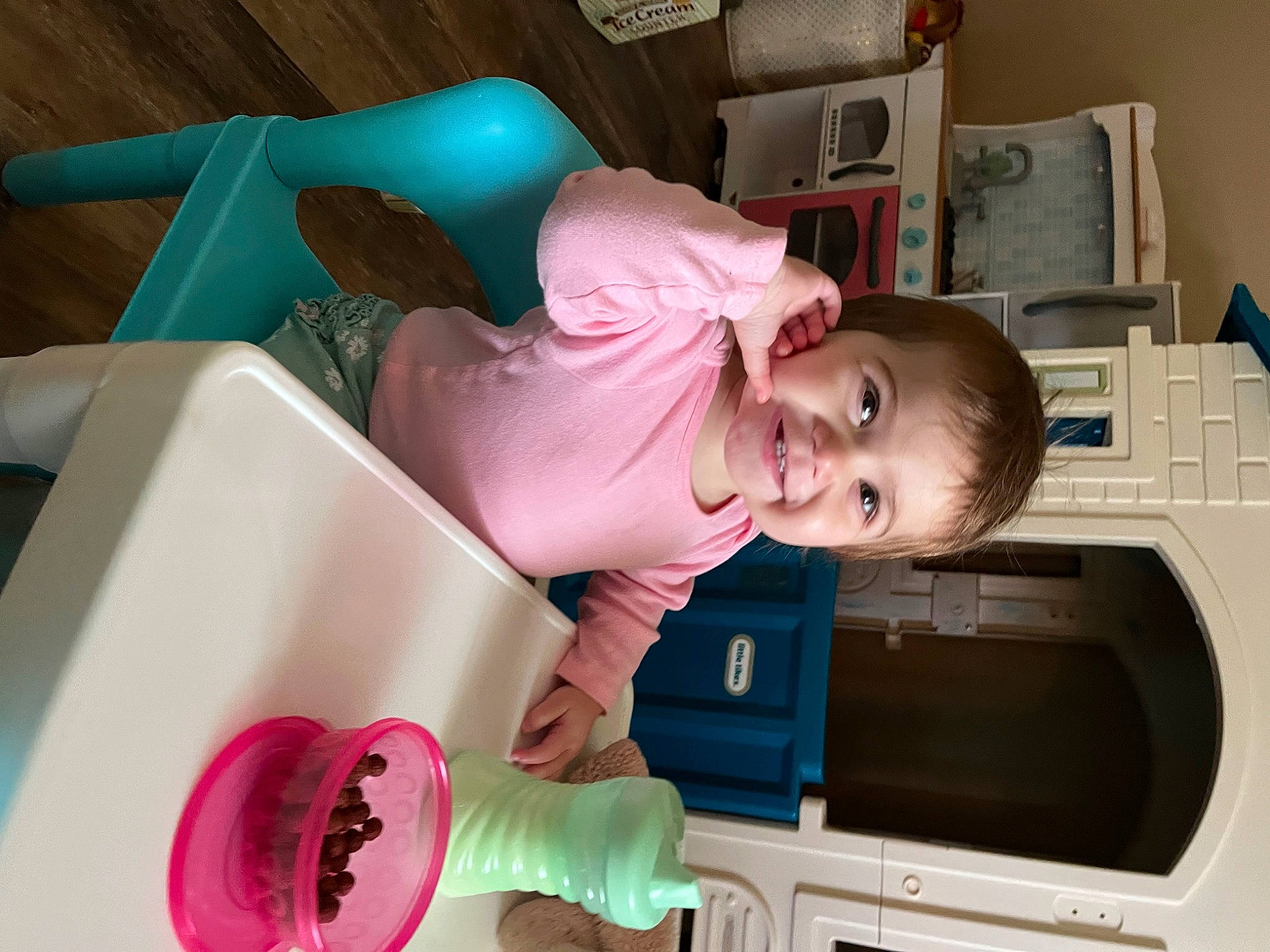 Ashtyn joined the competition — help win amazing prizes! arm, baby, baby_products, baby_toddler_clothing, child, comfort, fun, head, home_appliance, joy, kitchen_appliance, major_appliance, organ, person, pink, play, room, smile, snapshot, t_shirt