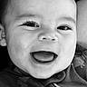 Benjamin joined the competition — help win amazing prizes! baby, black_and_white, child, close_up, clothing, cute, expression, eyelashes, face, happy, head, infant, joy, monochrome, mouth_open, person, portrait, skin, smile, young