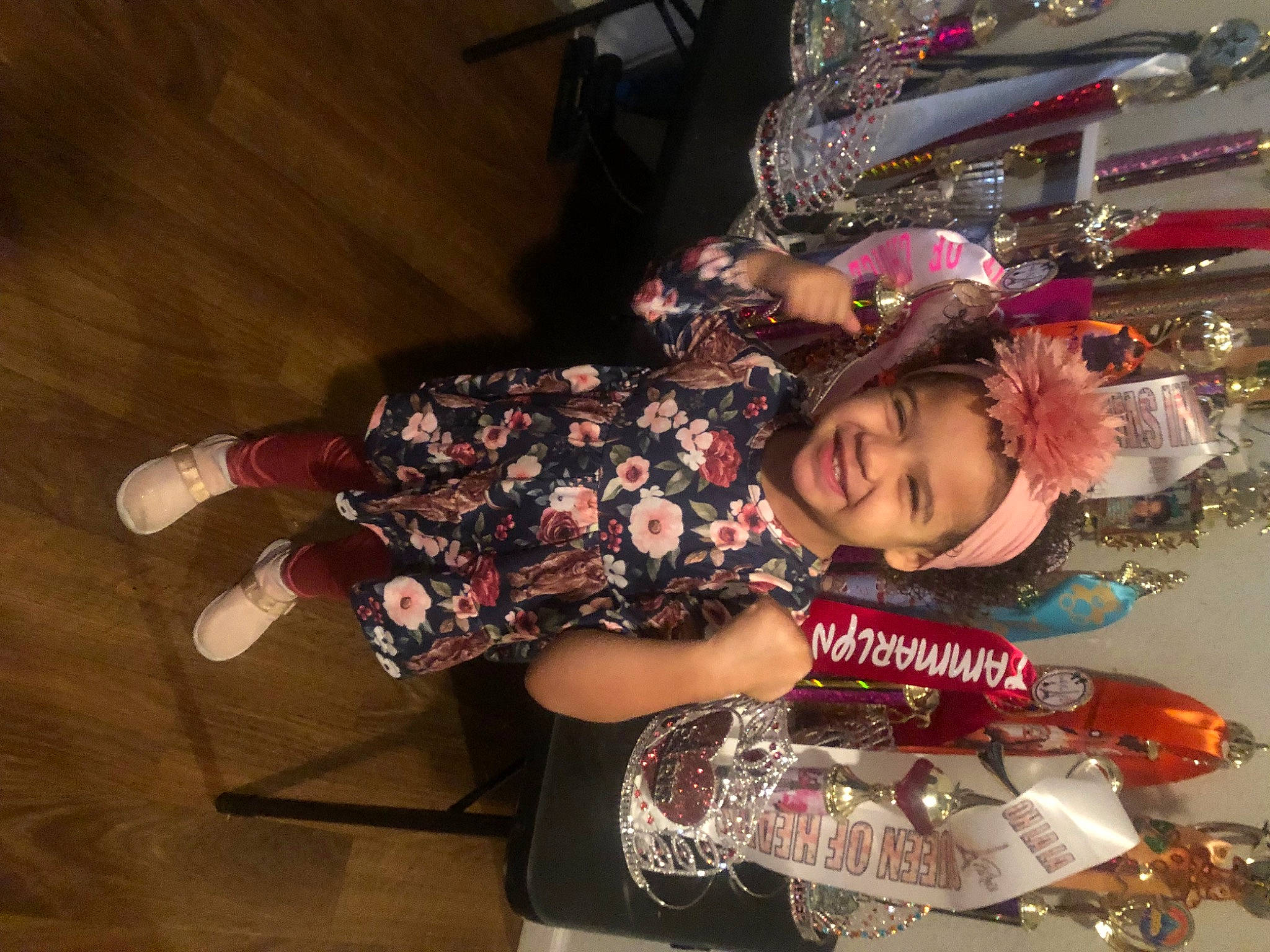 Tammarlyn joined the competition — help win amazing prizes! costume, event, fashion_accessory, fashion_design, flooring, fun, happy, hardwood, holiday, human_leg, jewellery, joy, magenta, makeover, pattern, person, pink, smile, thigh, tradition