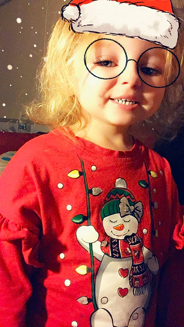 Kenzie joined the competition — help win amazing prizes! cheek, child, christmas, cool, emotion, eyewear, face, facial_expression, fun, girl, glasses, hair, holiday, human_hair_color, joy, nose, person, red, skin, smile