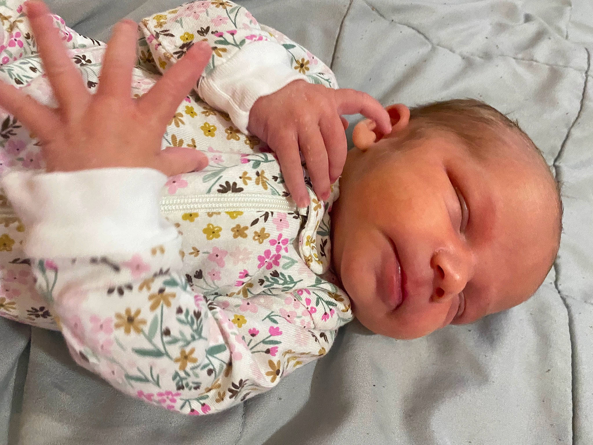 Kara joined the competition — help win amazing prizes! arm, baby, baby_sleeping, baby_toddler_clothing, cheek, comfort, facial_expression, finger, gesture, hand, headgear, lip, mammal, neck, nose, person, pink, skin, sleeve, textile