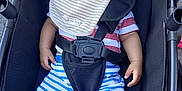 Wyatt joined the competition — help win amazing prizes! baby, sleeping, stroller, hat, bib, pacifier, child, striped_clothing, outdoor, safety_harness, footwear, relaxation, infant, cute, summer, rest, comfort, person, young_child, peaceful