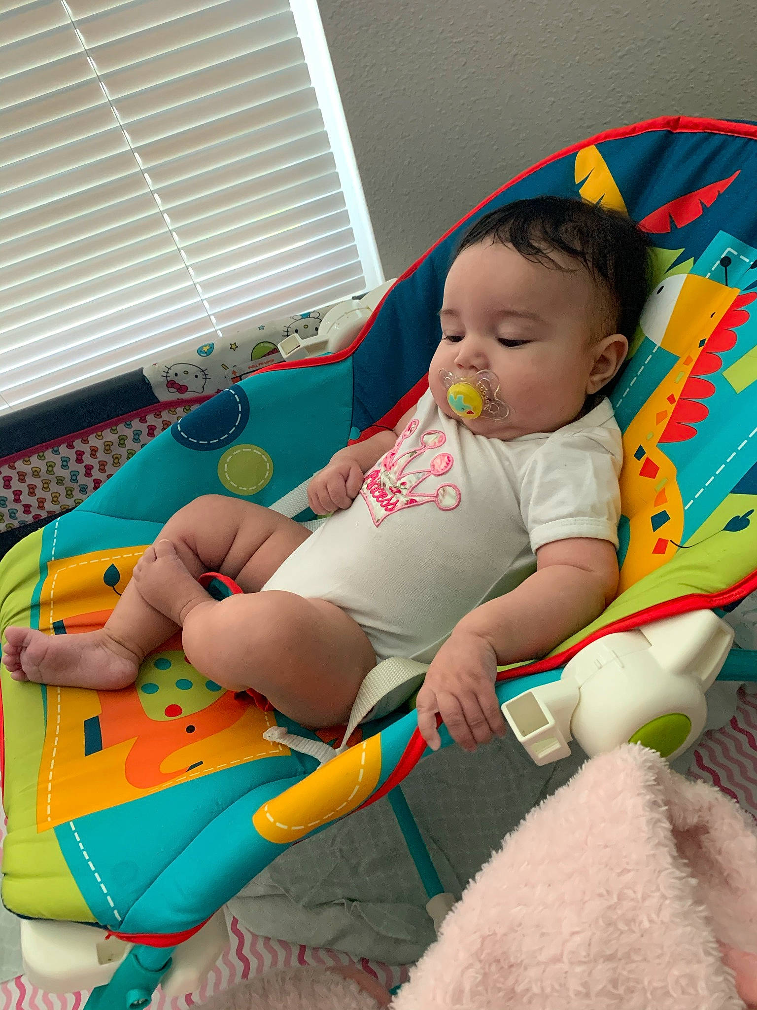 Leanna is registered to the contest to win money with this photo: baby, baby_toys, child, leg, person, play, product, skin, stuffed_toy, textile, toddler, toy
