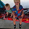Huntley joined the competition — help win amazing prizes! toddler, child, birthday_party, mickey_mouse, table, clothing, outdoor, park, smiling, sitting, shorts, shirt, sneakers, blond_hair, happy, person, daylight, celebration, fun, cute