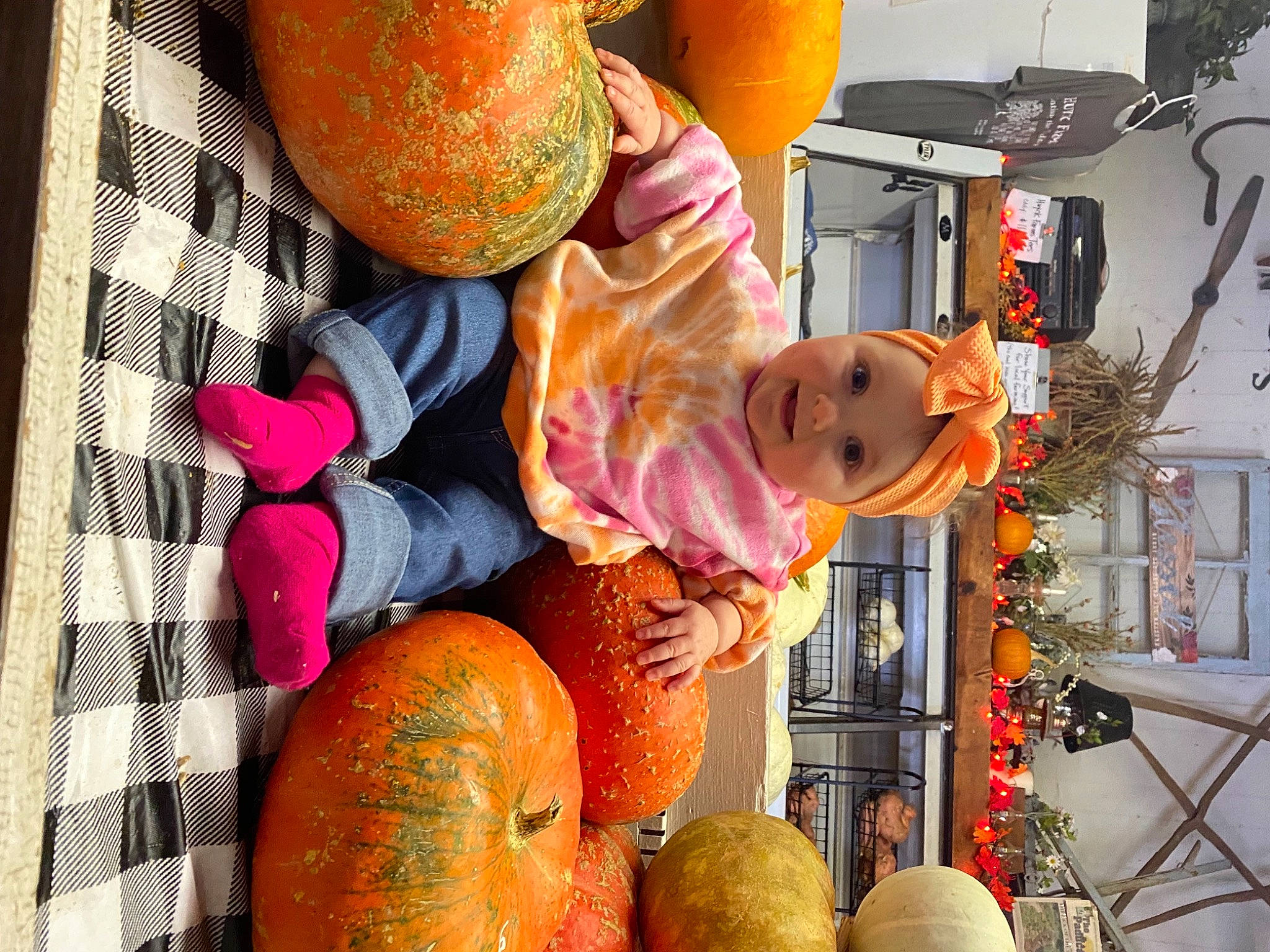 Raelynn joined the competition — help win amazing prizes! calabaza, citrus, clementine, cucurbita, fruit, fun, gourd, happy, hat, headwear, mandarin_orange, natural_foods, orange, peach, person, plant, pumpkin, toy, tree, winter_squash