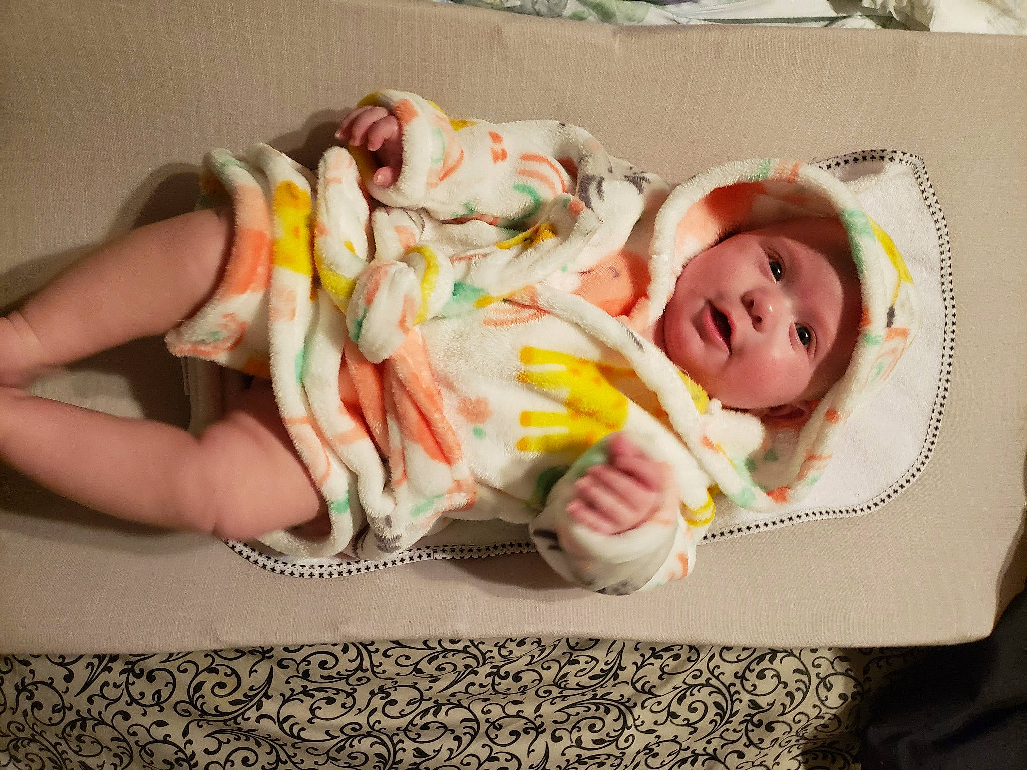 Ash is registered to the contest to win money with this photo: baby, baby_products, baby_safety, baby_toddler_clothing, bedding, bedtime, cheek, child, comfort, flesh, foot, happy, headwear, human_leg, linens, nail, nap, person, room, sleep