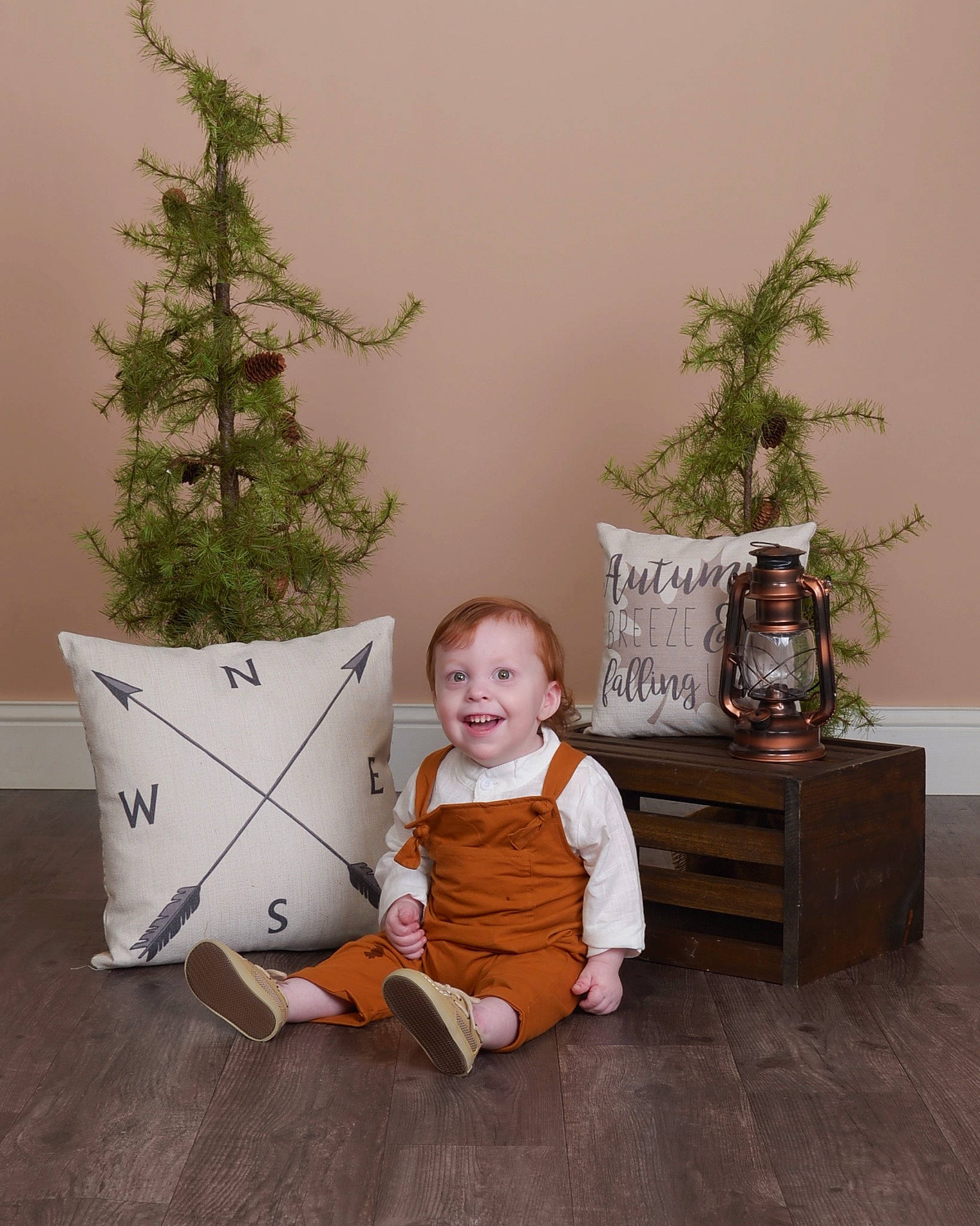 Cameron joined the competition — help win amazing prizes! baby_toddler_clothing, christmas_decoration, christmas_ornament, christmas_tree, event, evergreen, flowerpot, houseplant, joy, larch, leaf, lighting, living_room, ornament, person, plant, room, smile, toddler, tree