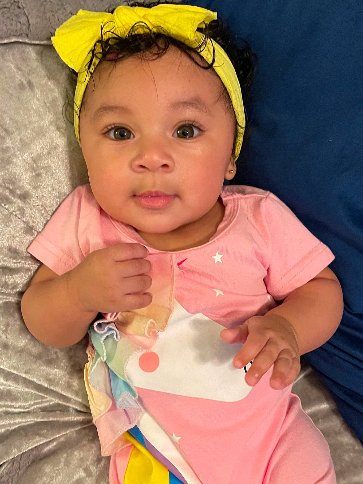 Isabella joined the competition — help win amazing prizes! baby, baby_toddler_clothing, cheek, chin, clothing, eye, eyebrow, eyelash, face, gesture, happy, head, human_body, iris, lip, nose, organ, person, skin, sleeve