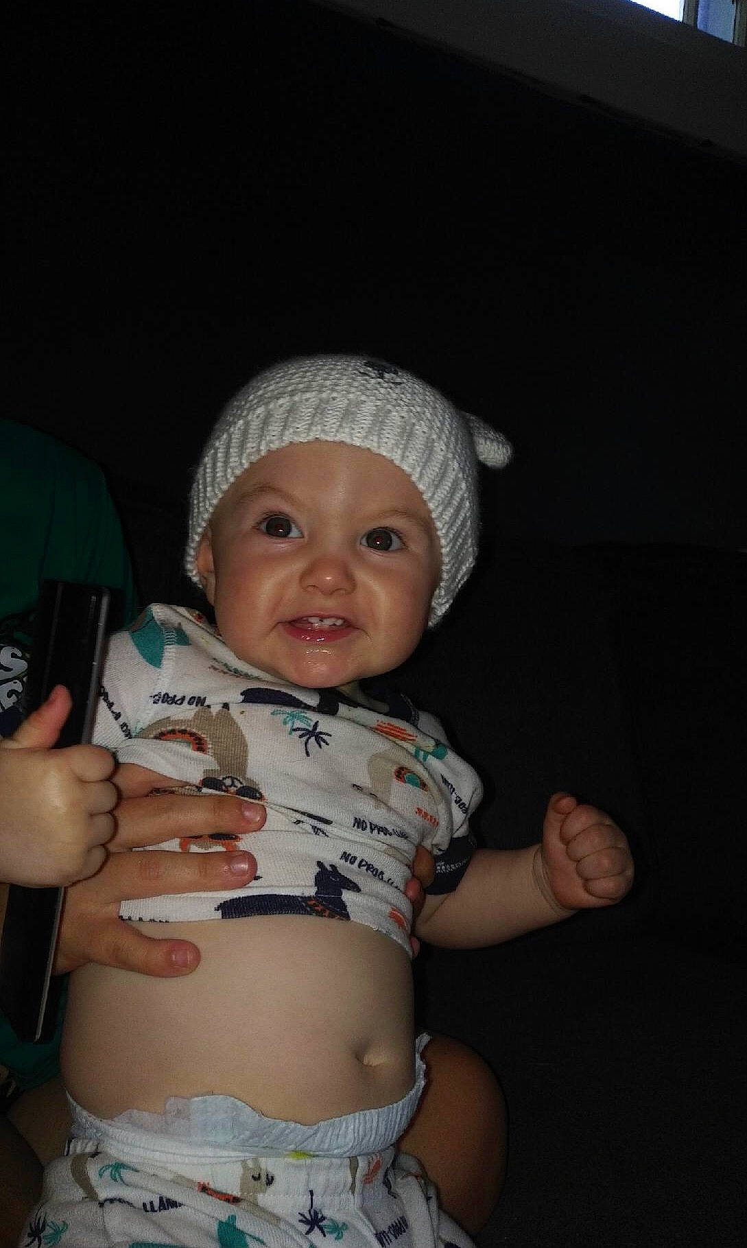 Jackson joined the competition — help win amazing prizes! abdomen, baby, cap, cheek, chest, elbow, headwear, human_leg, knee, mouth, nail, navel, person, skin, smile, stomach, thigh, thumb, toddler, trunk